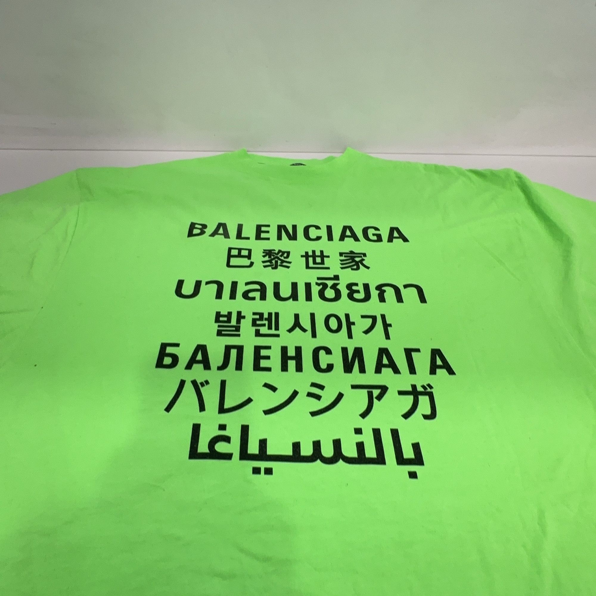 Balenciaga Balenciaga Languages Logo T-Shirt XS Size US XS / EU 42 / 0 - 7 Thumbnail