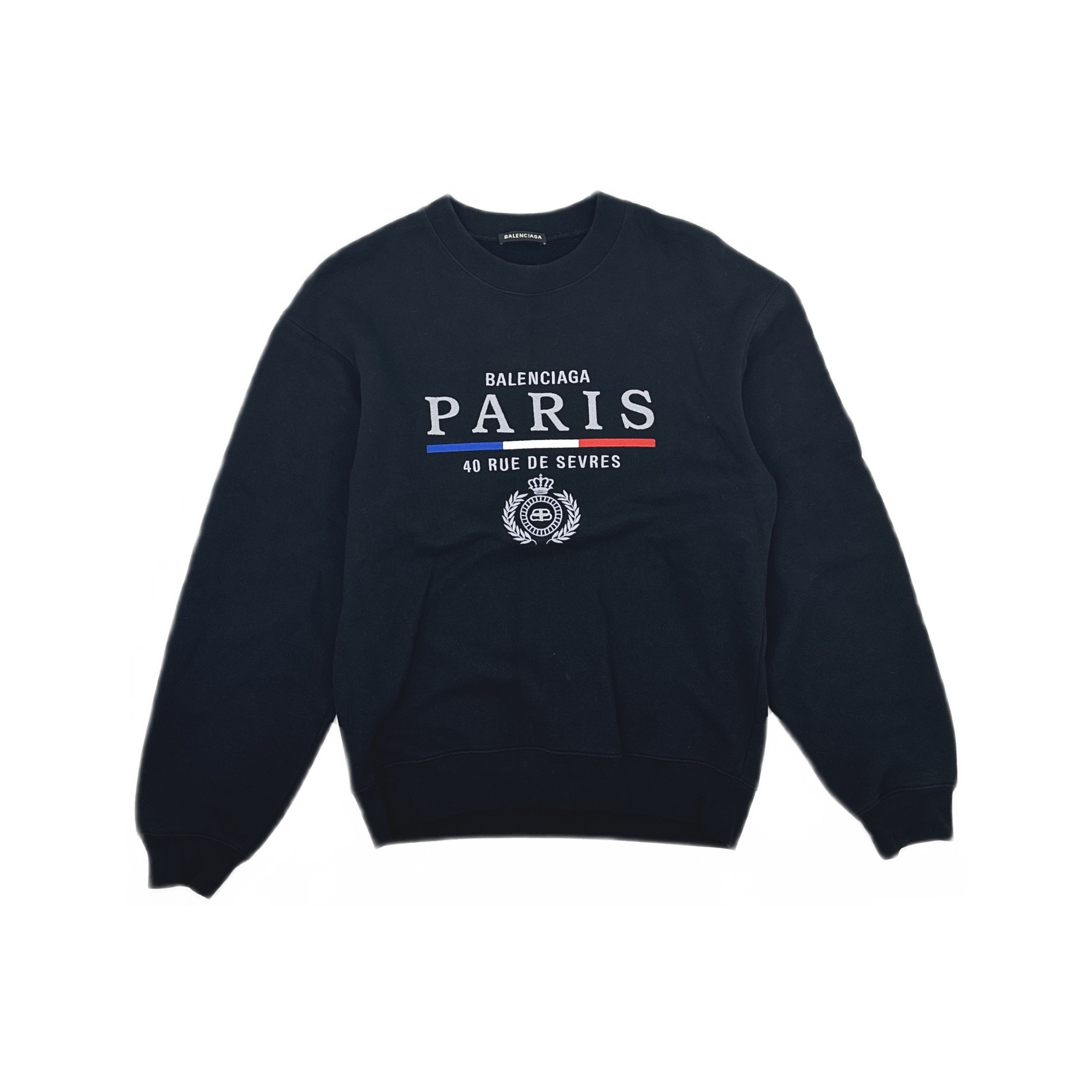 Balenciaga Balenciaga Paris Crest Embroidery Sweatshirt XS Size US XS / EU 42 / 0 - 2 Thumbnail
