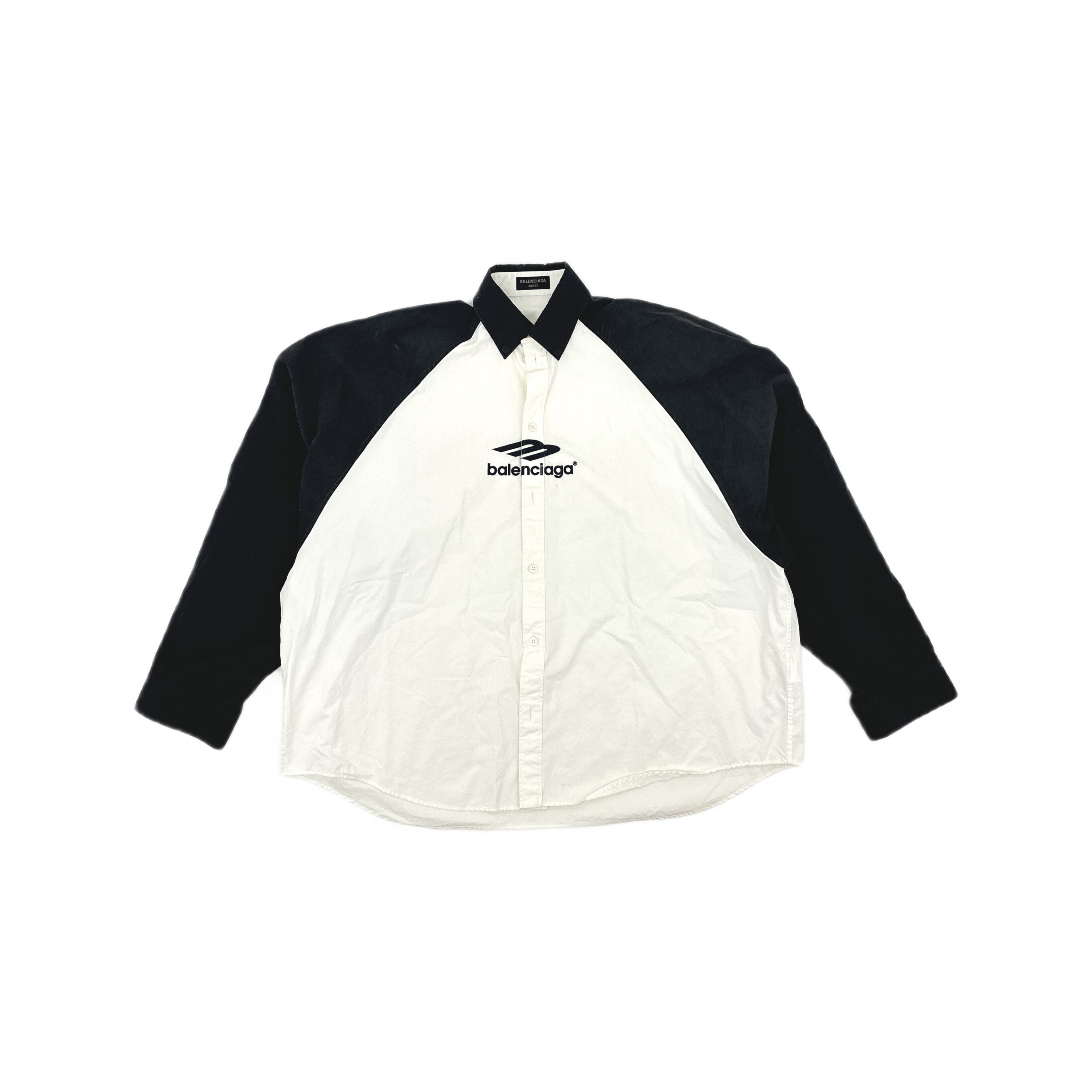 Balenciaga Balenciaga Logo Print Raglan Shirt XXS Size US XXS / EU 40 - 2 Thumbnail