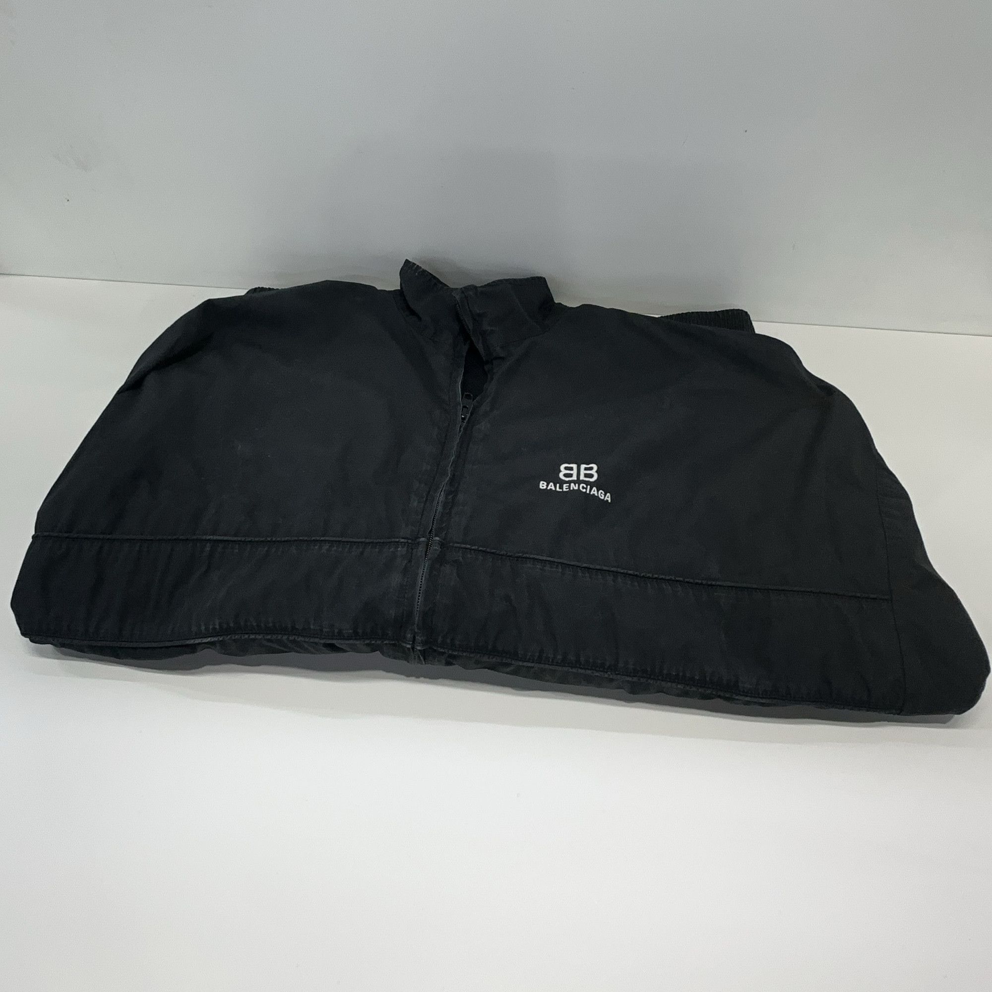 Balenciaga Balenciaga Logo Poplin Zip-up Jacket Size 44 Size US S / EU 44-46 / 1 - 7 Thumbnail