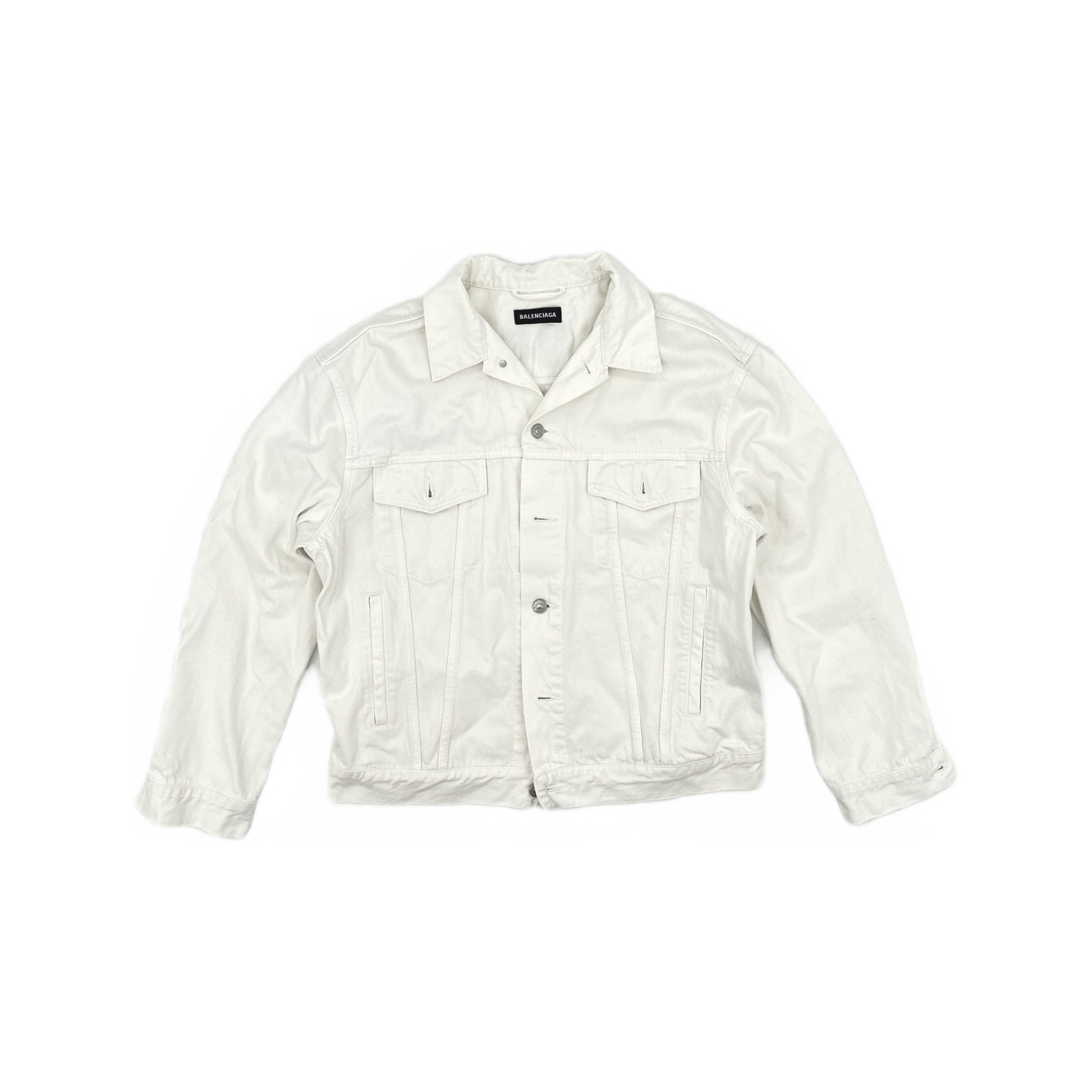 Balenciaga Balenciaga Back Logo Denim Jacket 44 Size US S / EU 44-46 / 1 - 2 Thumbnail