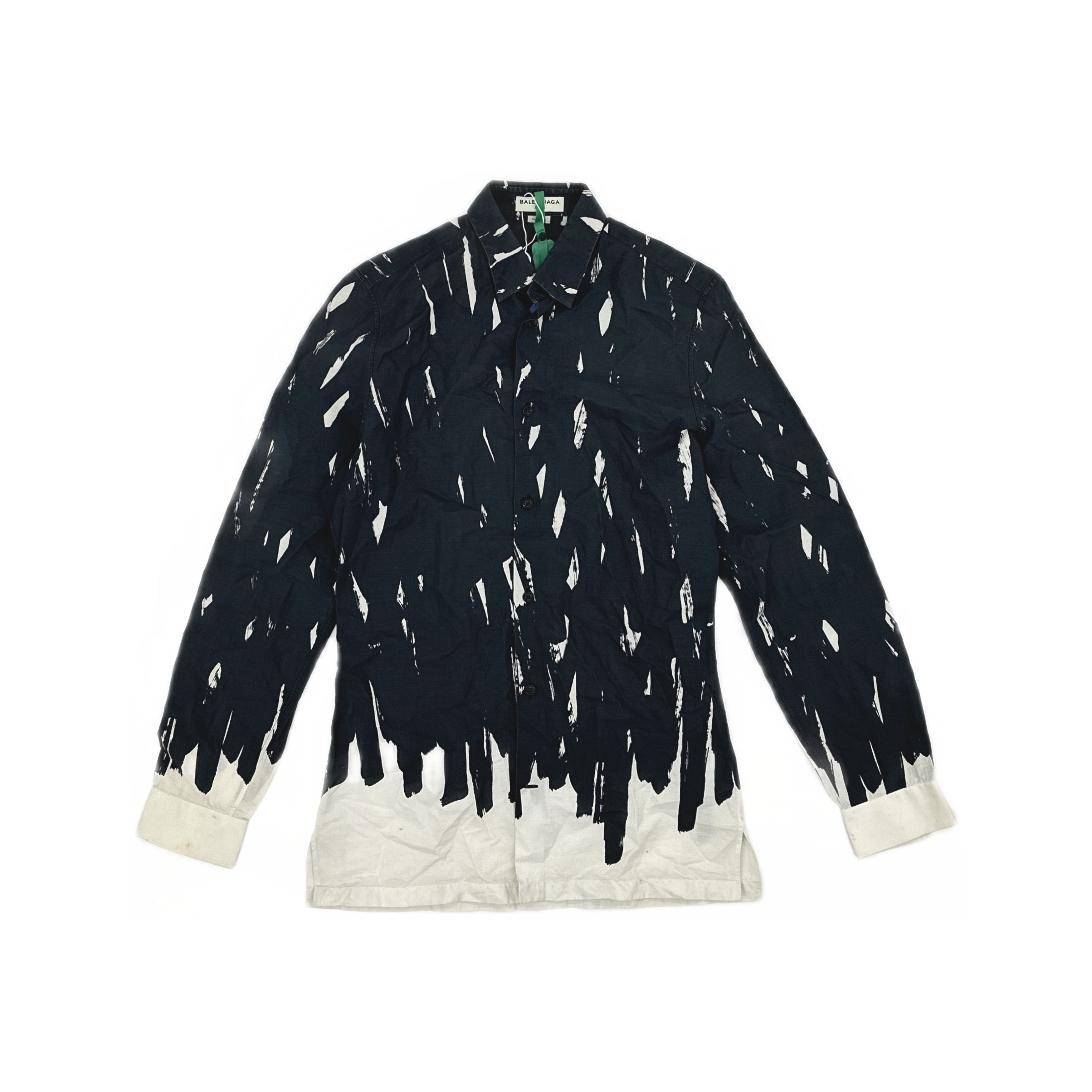 Balenciaga Balenciaga Brushstroke Long Sleeve Shirt 37 Size US S / EU 44-46 / 1 - 2 Thumbnail