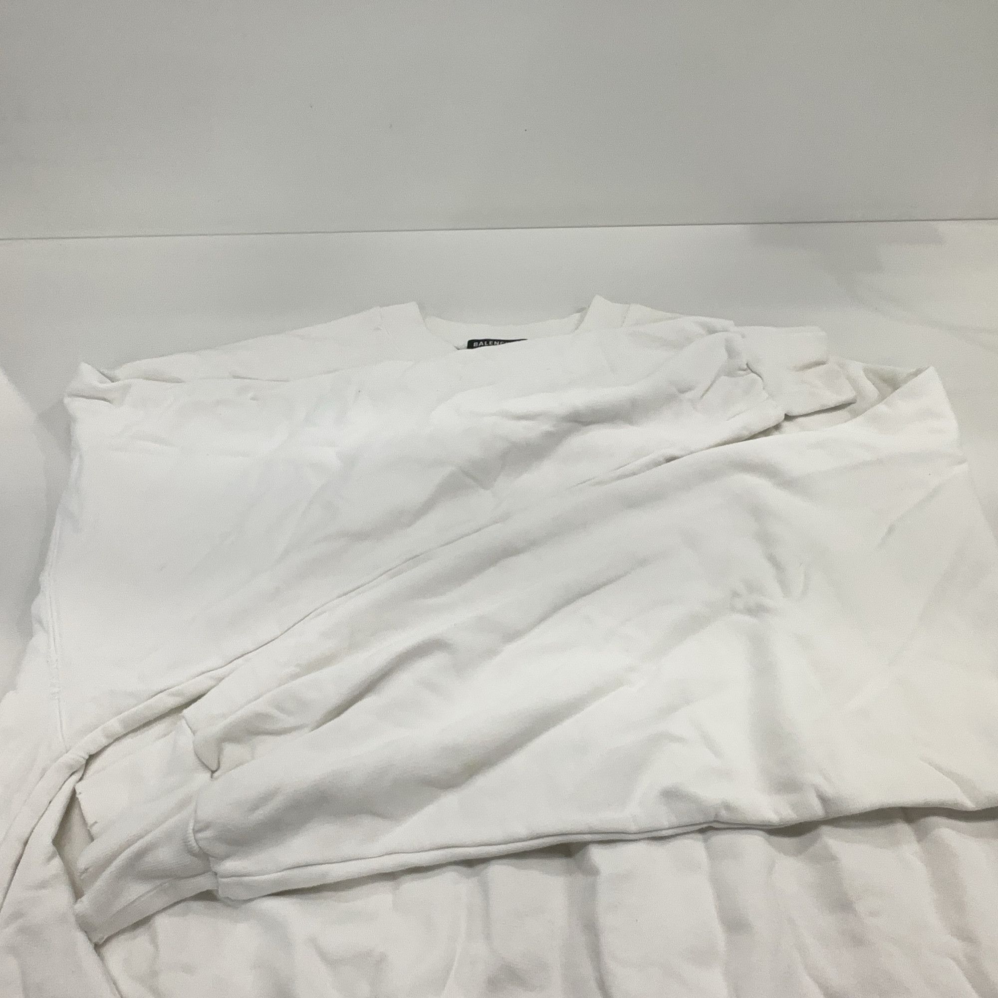 Balenciaga Balenciaga Script Logo Sweatshirt White L Size US L / EU 52-54 / 3 - 12 Thumbnail