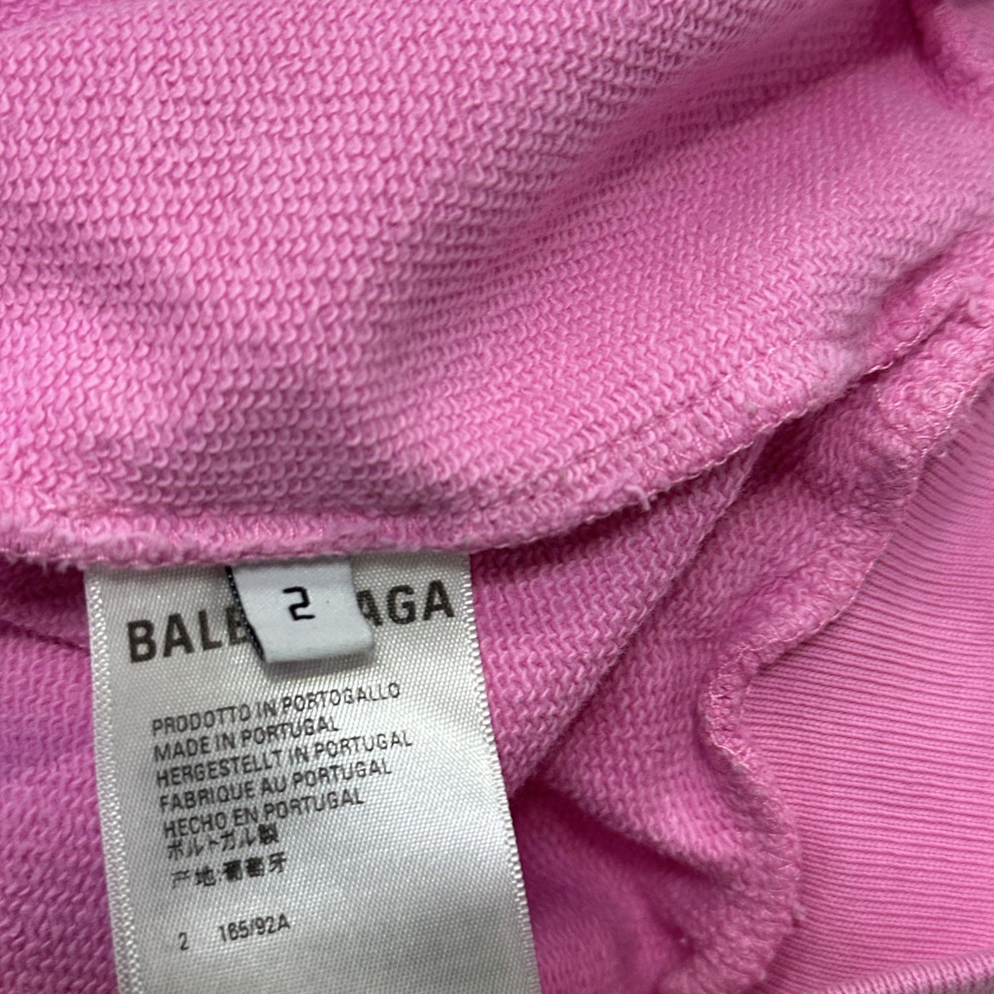 Balenciaga Balenciaga Pink Spa Logo Hoodie Size 2 Size S / US 4 / IT 40 - 5 Thumbnail