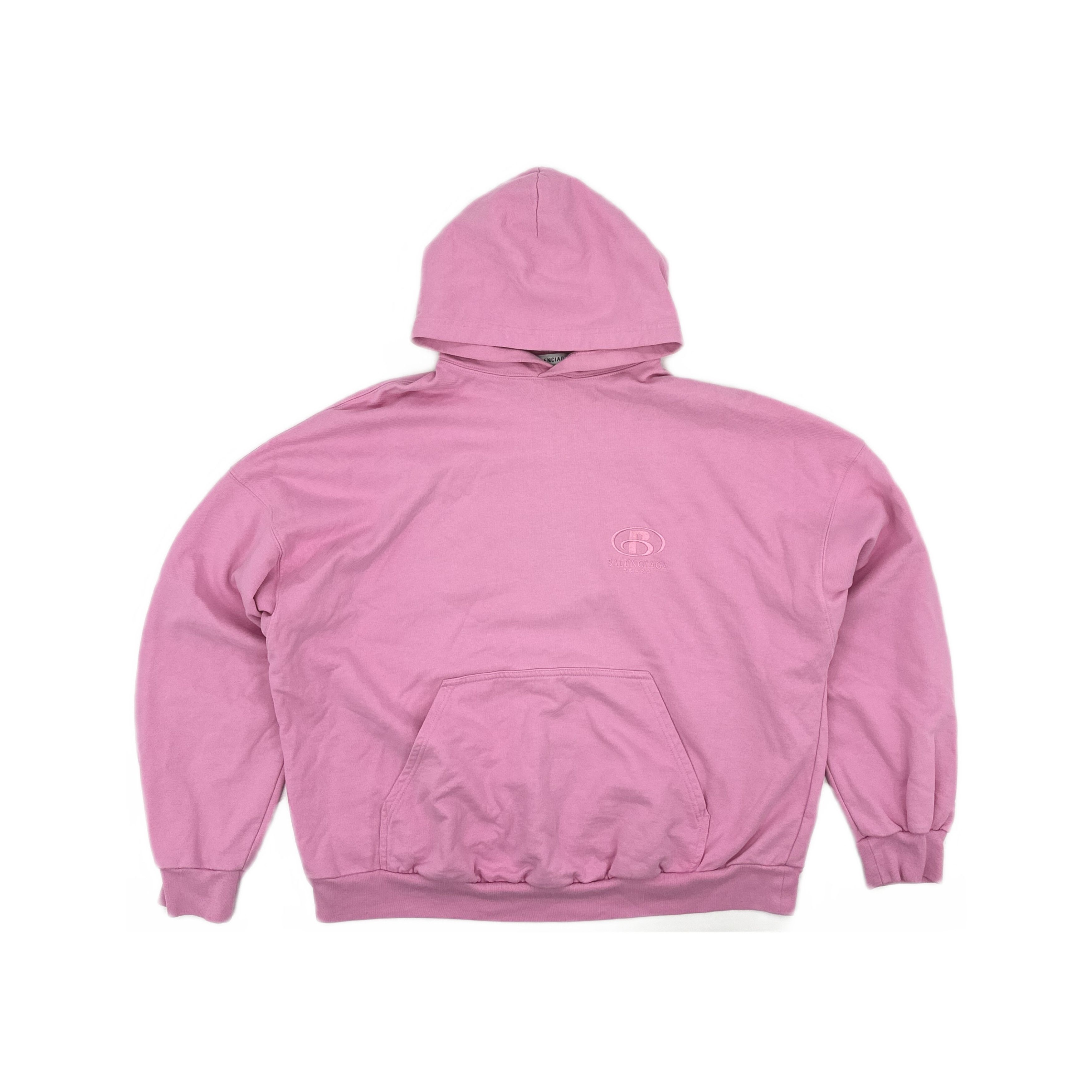 Balenciaga Balenciaga Pink Spa Logo Hoodie Size 2 Size S / US 4 / IT 40 - 2 Thumbnail