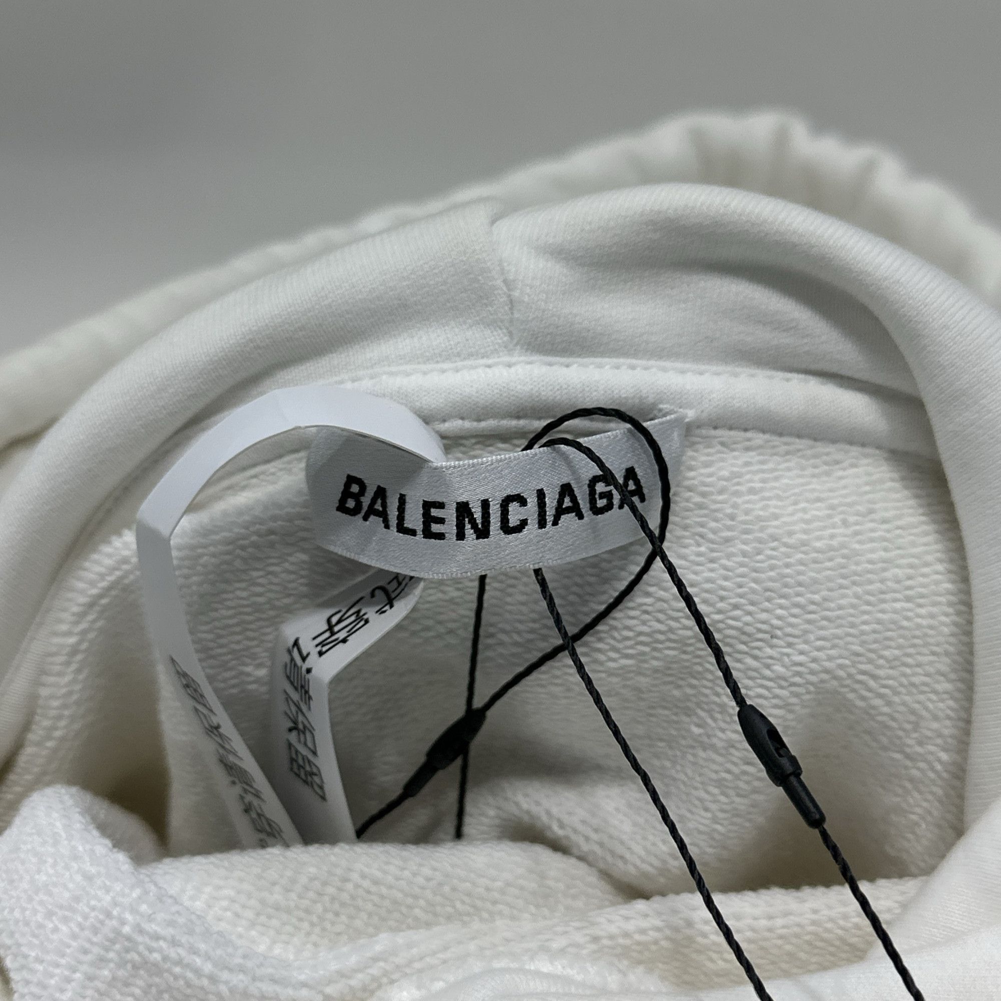 Balenciaga Balenciaga Logo Hoodie White Size S Size S / US 4 / IT 40 - 5 Thumbnail