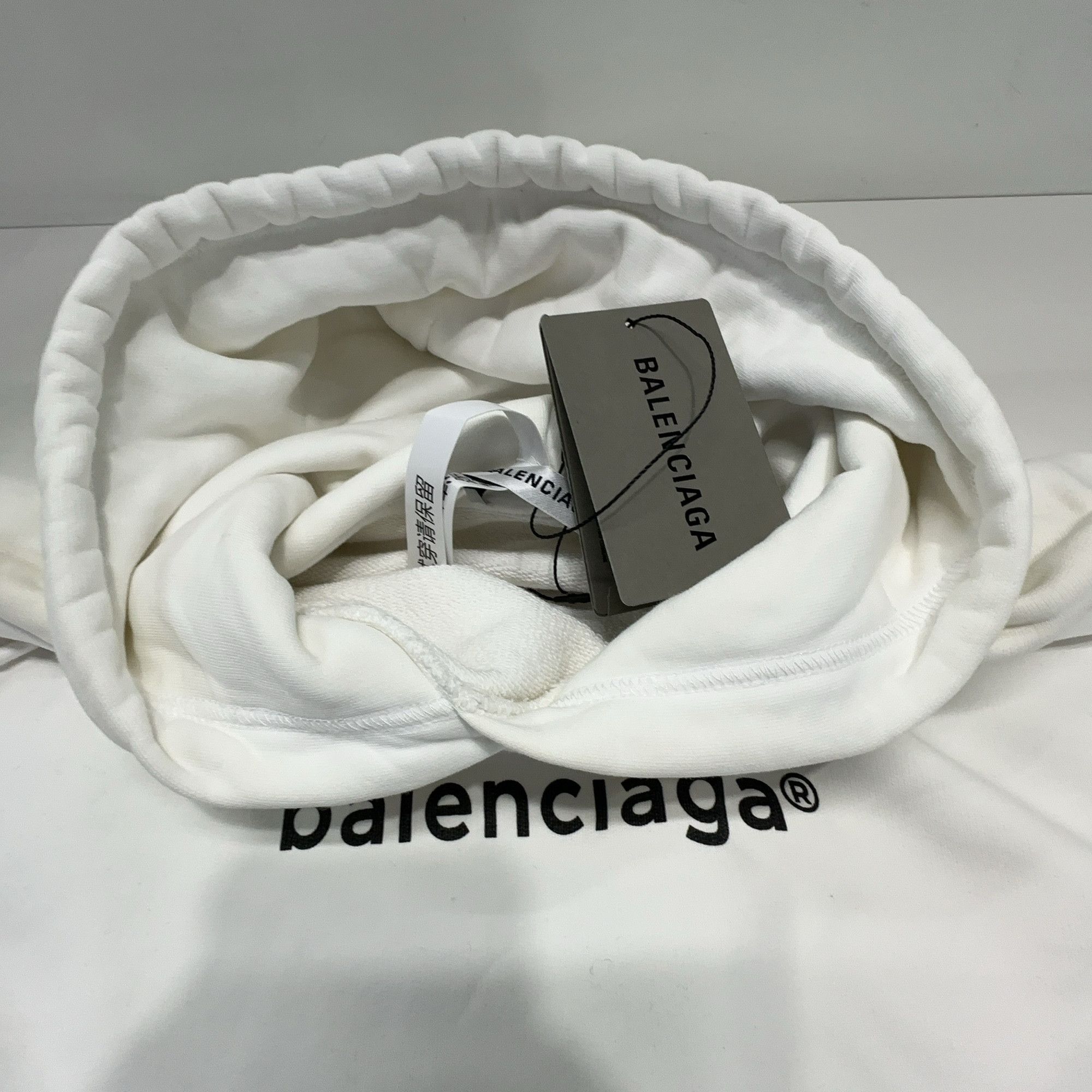 Balenciaga Balenciaga Logo Hoodie White Size S Size S / US 4 / IT 40 - 7 Thumbnail