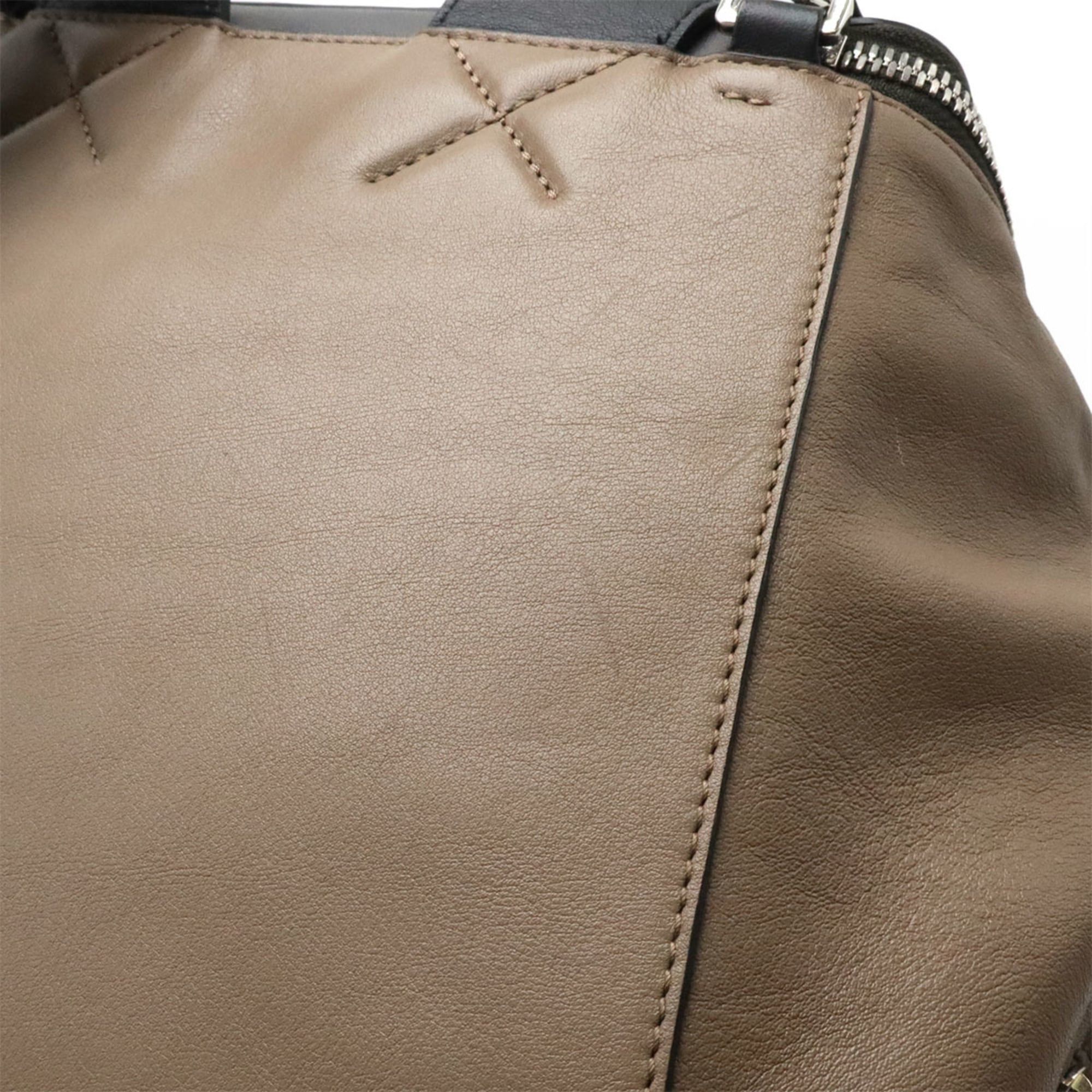 Loewe LOEWE GOYA Backpack, Calfskin Leather, Mocha Brown, Gray, Black, 316.12BS53 Size ONE SIZE - 5 Thumbnail