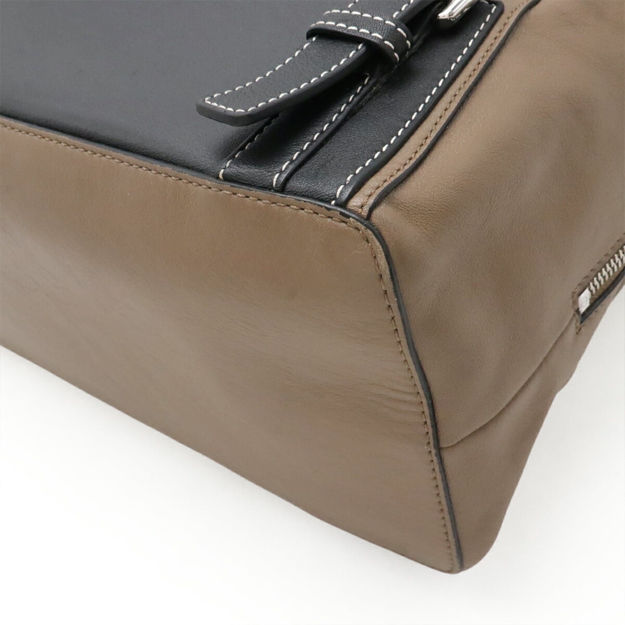 Loewe LOEWE GOYA Backpack, Calfskin Leather, Mocha Brown, Gray, Black, 316.12BS53 Size ONE SIZE - 4 Thumbnail