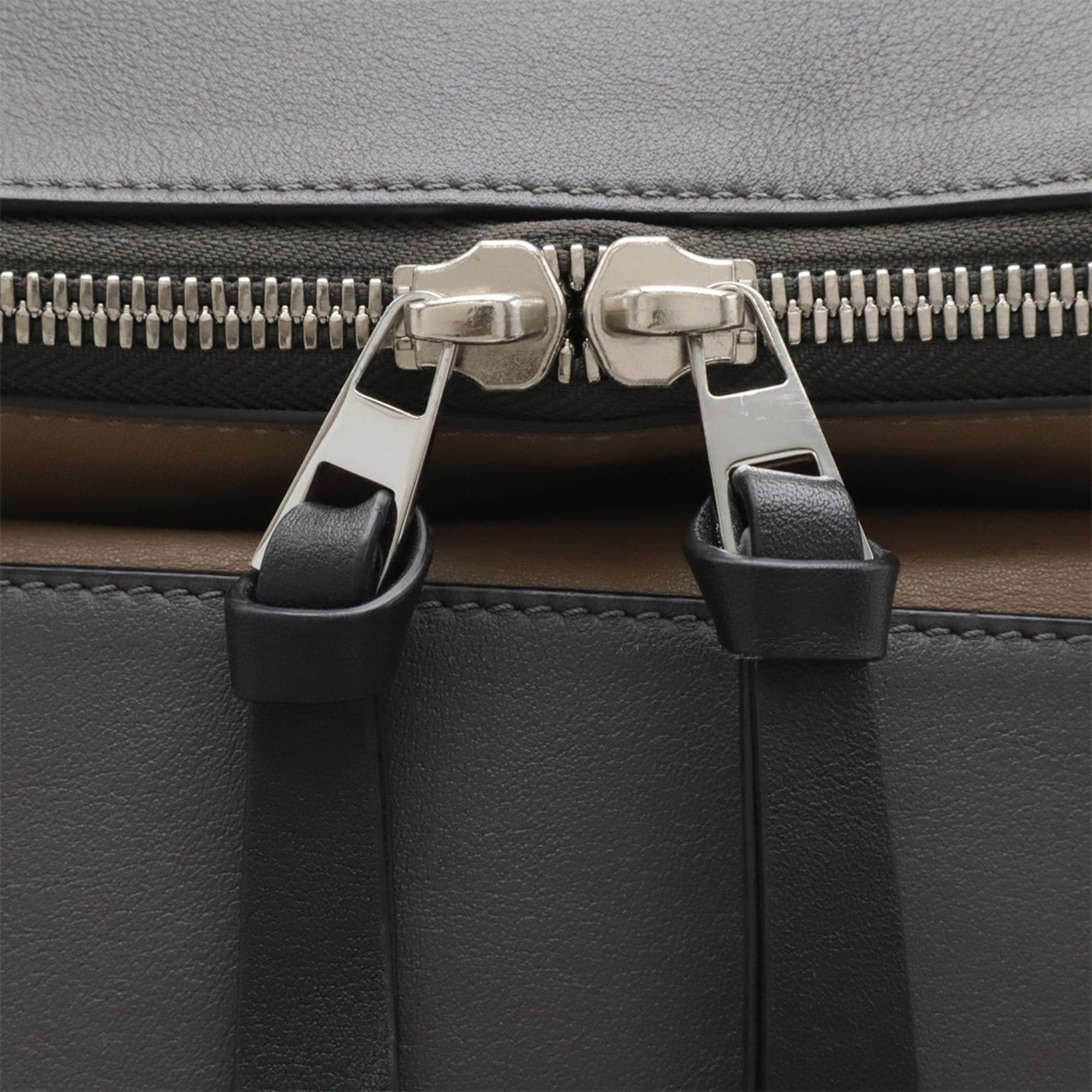 Loewe LOEWE GOYA Backpack, Calfskin Leather, Mocha Brown, Gray, Black, 316.12BS53 Size ONE SIZE - 6 Thumbnail