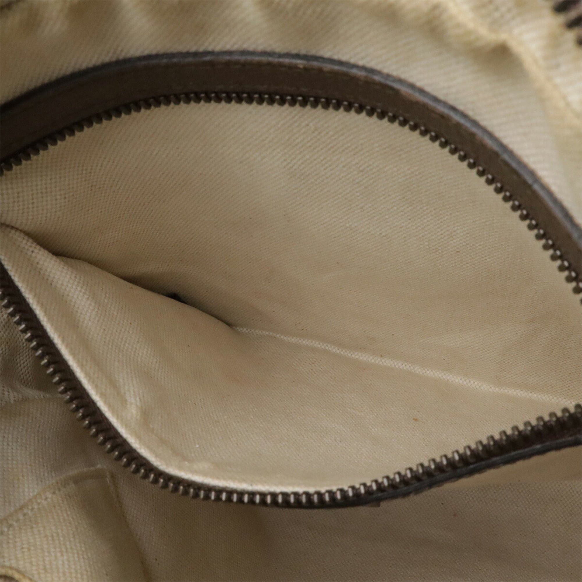 Gucci GUCCI Ophidia GG Small Handbag, Supreme Sherry Line Leather, Beige/Mocha Brown, 547926 Size ONE SIZE - 9 Thumbnail