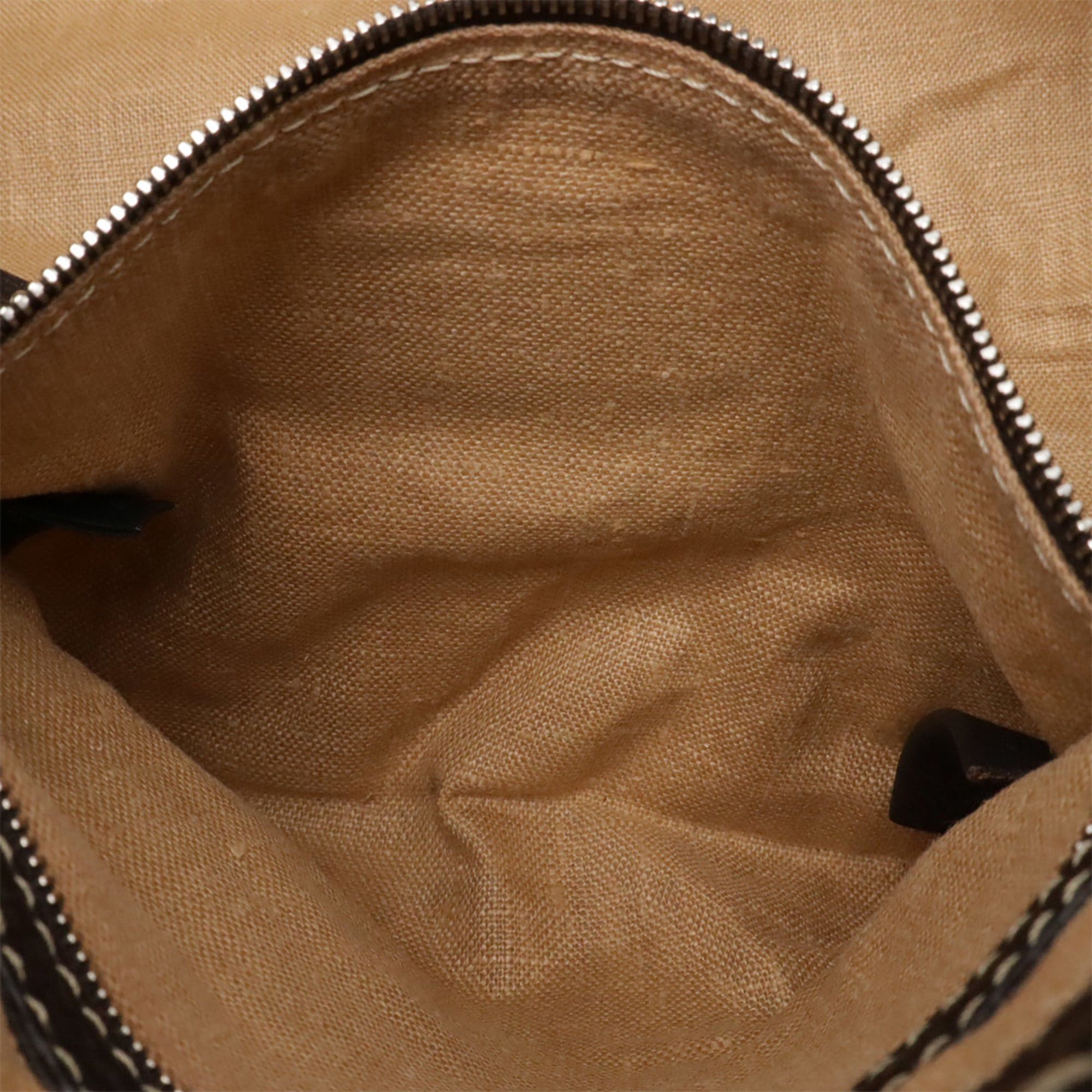 Fendi FENDI Selleria Villa Borghese Handbag, Leather, Dark Brown, 8BN155 Size ONE SIZE - 8 Thumbnail