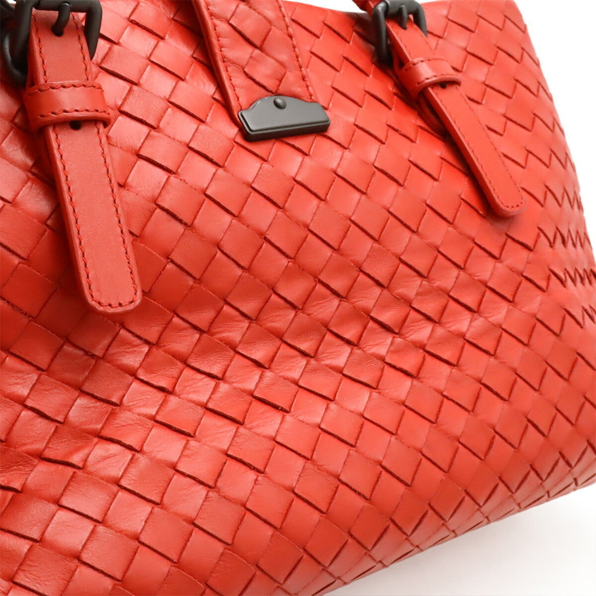Bottega Veneta Bottega Veneta Intrecciato Small Roma Bag Handbag Shoulder Leather Red 337303 Size ONE SIZE - 9 Thumbnail
