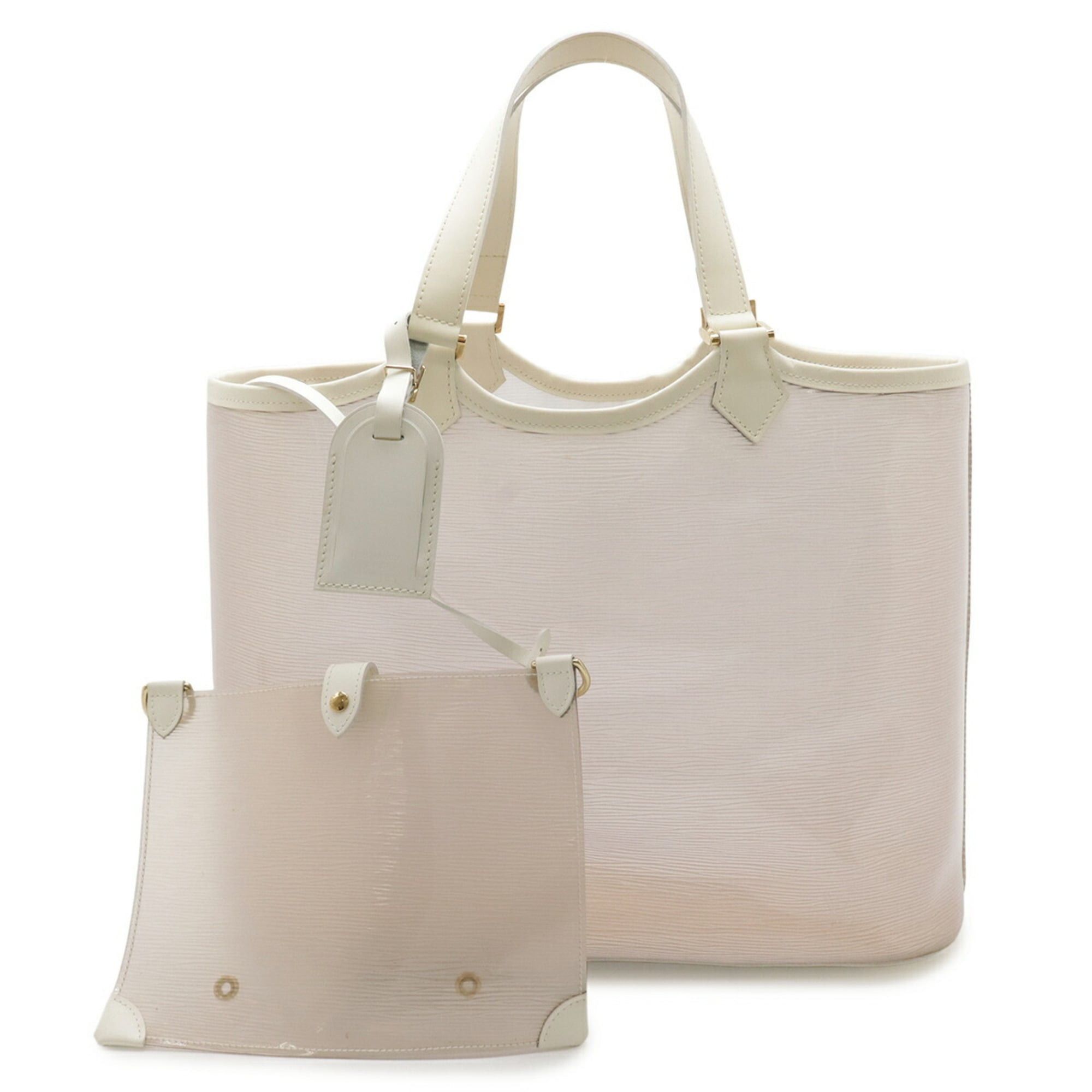 Louis Vuitton LOUIS VUITTON Epi Plage Lagoon Bay Tote Bag, Vinyl Leather, Coconut, Clear Gold, M92151 Size ONE SIZE - 2 Thumbnail