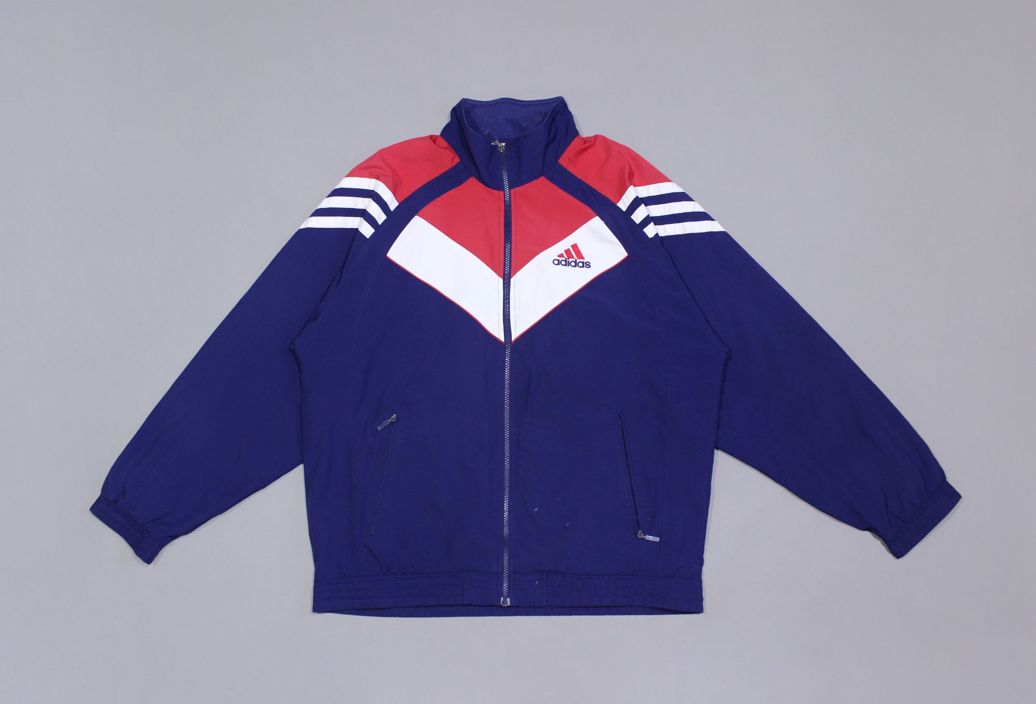 Adidas Logo 3-Stripes Multicolored Jacket Baggy fit Size US M / EU 48-50 / 2 - 1 Thumbnail