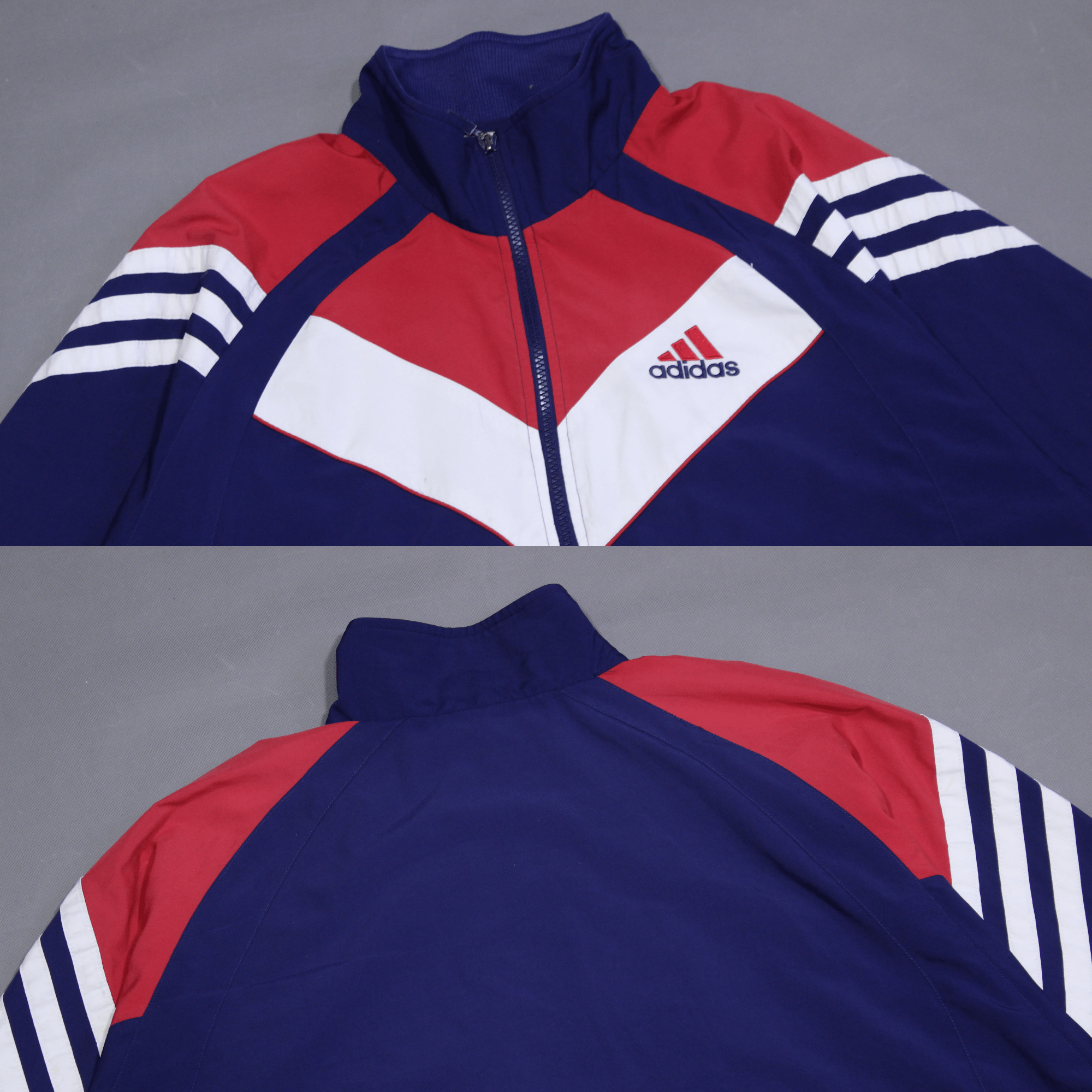 Adidas Logo 3-Stripes Multicolored Jacket Baggy fit Size US M / EU 48-50 / 2 - 3 Thumbnail