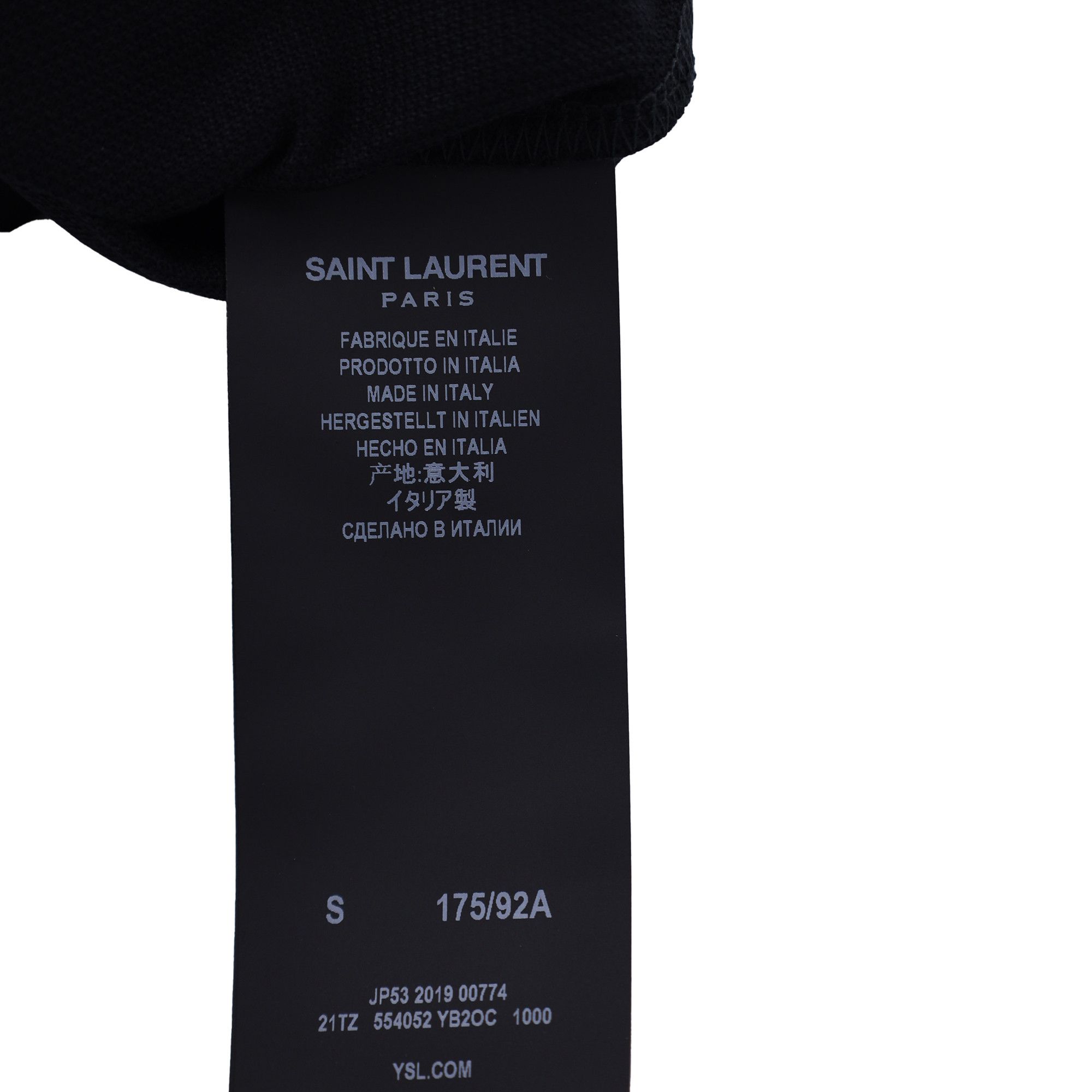 Saint Laurent Paris Saint Laurent Paris Cassandre Polo Shirt in Black Cotton Size US XS / EU 42 / 0 - 6 Thumbnail