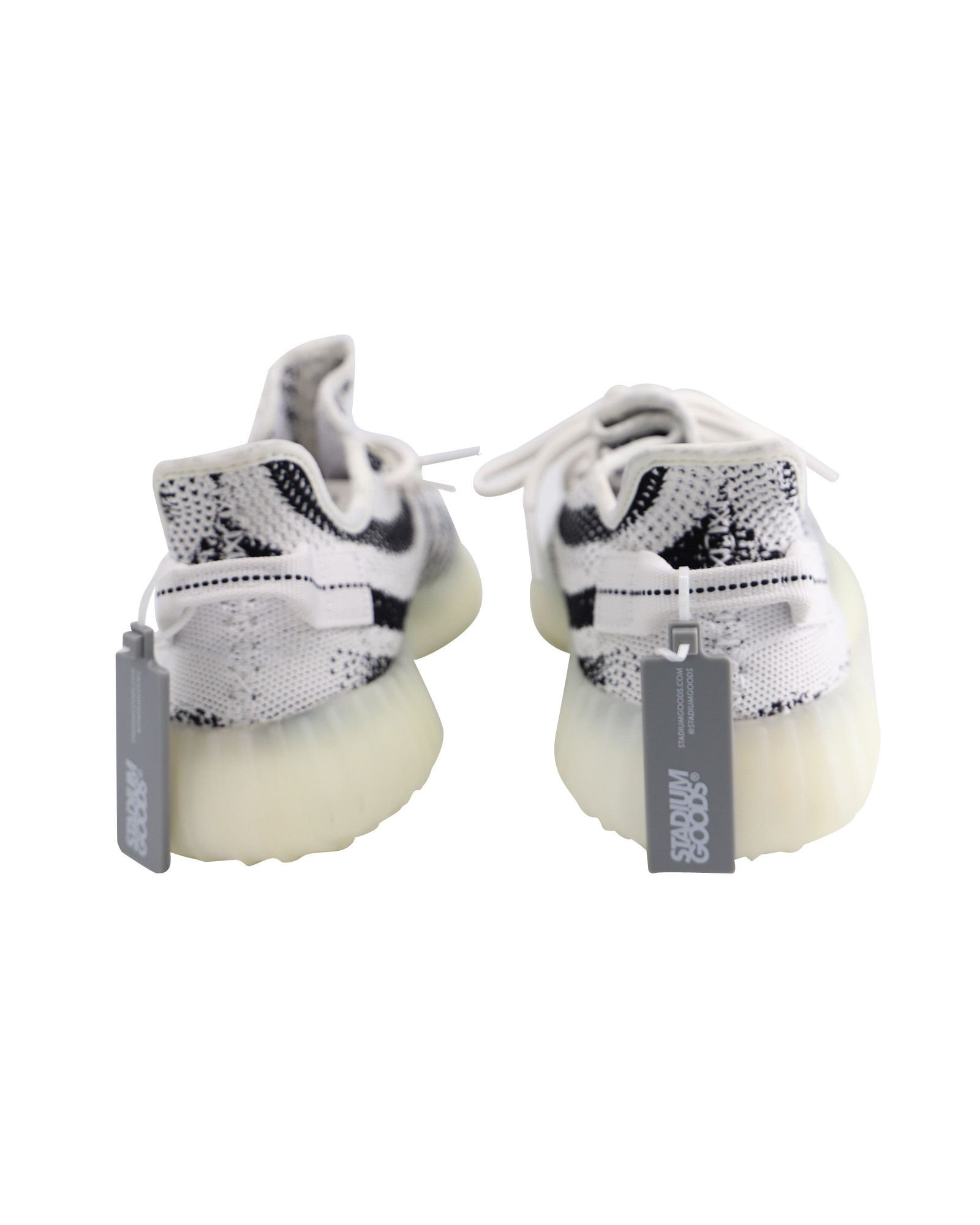 Yeezy Adidas Yeezy Boost 350 V2 Zebra Sneakers in White Cotton Size US 8 / EU 41 - 3 Thumbnail