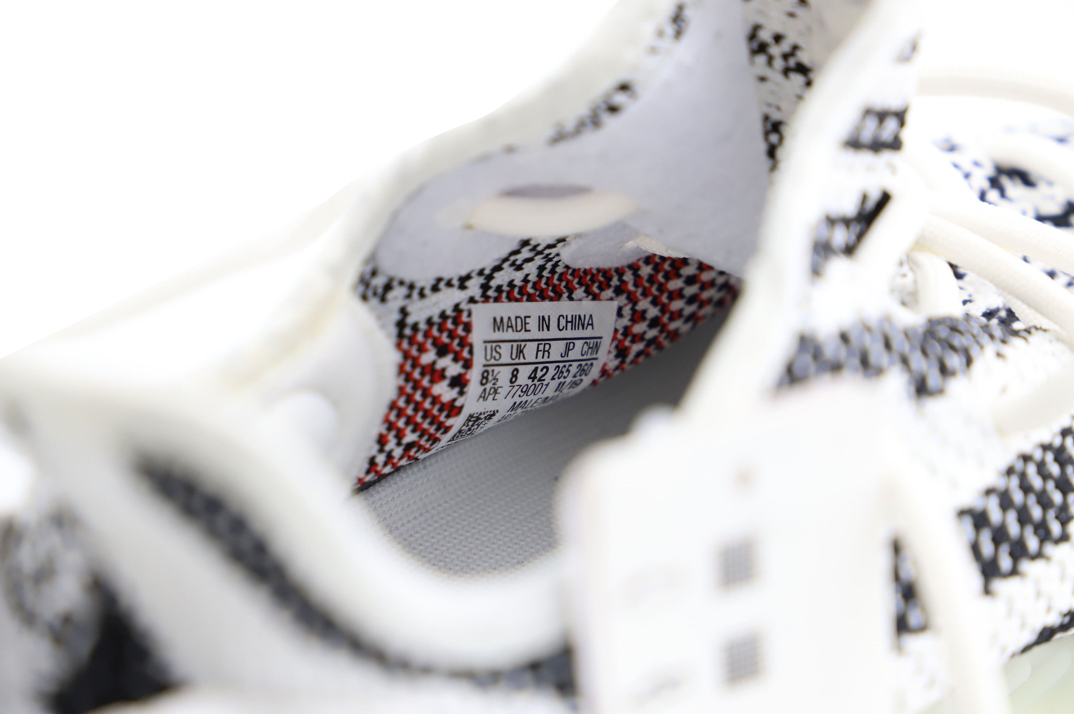 Yeezy Adidas Yeezy Boost 350 V2 Zebra Sneakers in White Cotton Size US 8 / EU 41 - 7 Thumbnail