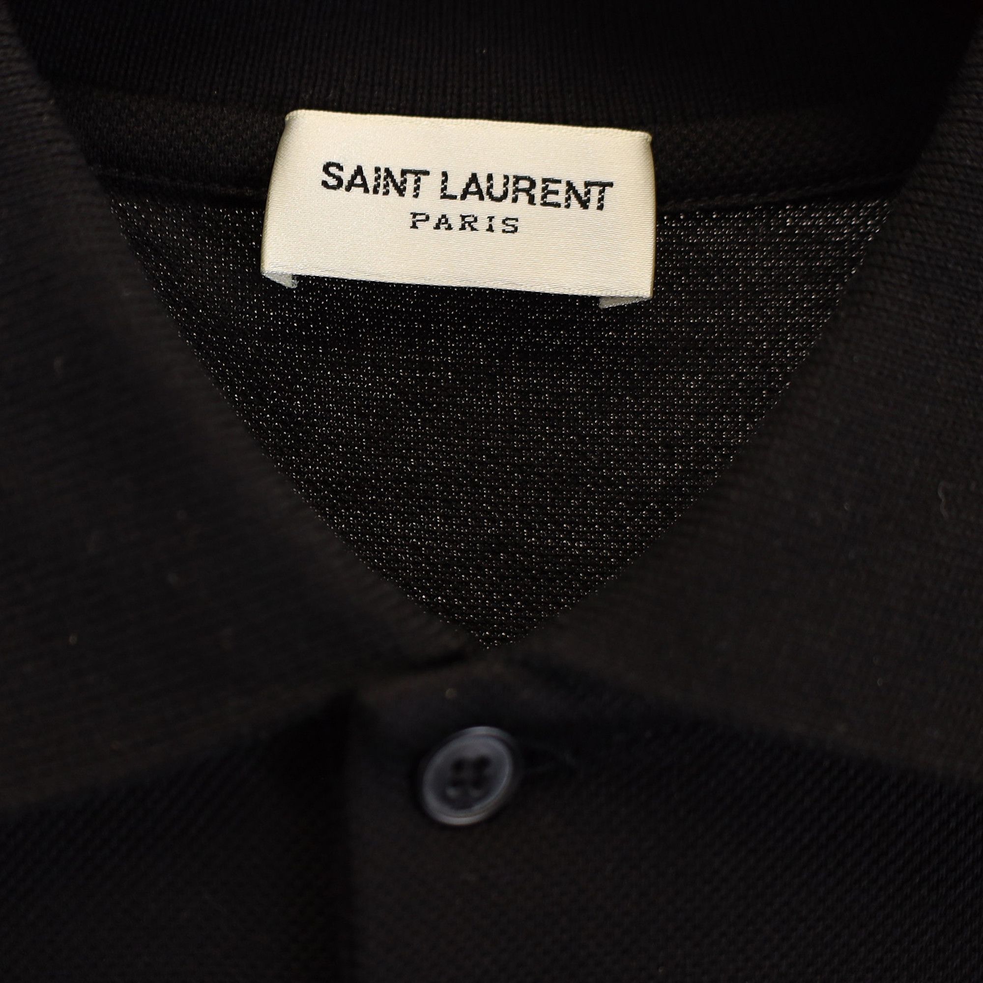 Saint Laurent Paris Saint Laurent Paris Cassandre Polo Shirt in Black Cotton Size US XS / EU 42 / 0 - 2 Thumbnail