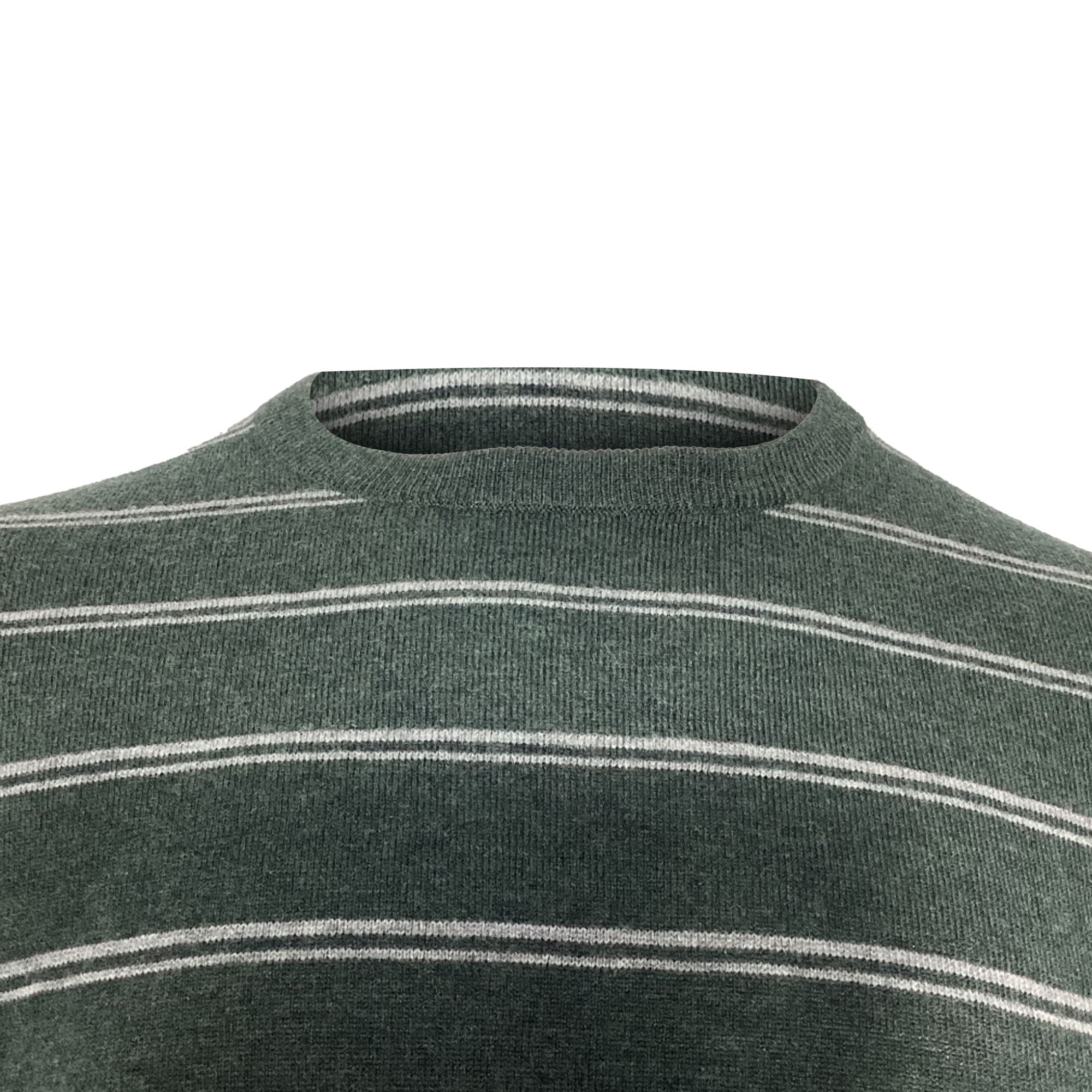 Theory Theory Riland Crewneck Sweater in Green Wool Size US M / EU 48-50 / 2 - 3 Thumbnail