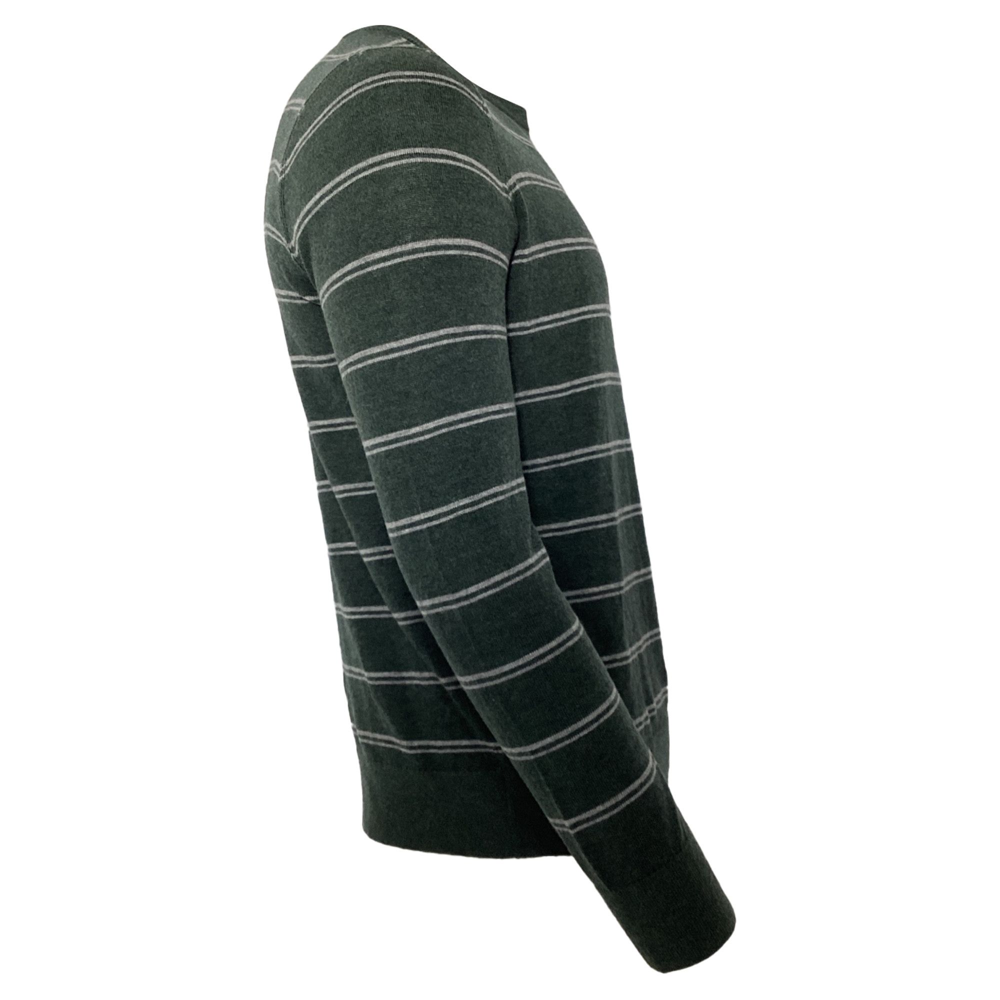 Theory Theory Riland Crewneck Sweater in Green Wool Size US M / EU 48-50 / 2 - 2 Thumbnail