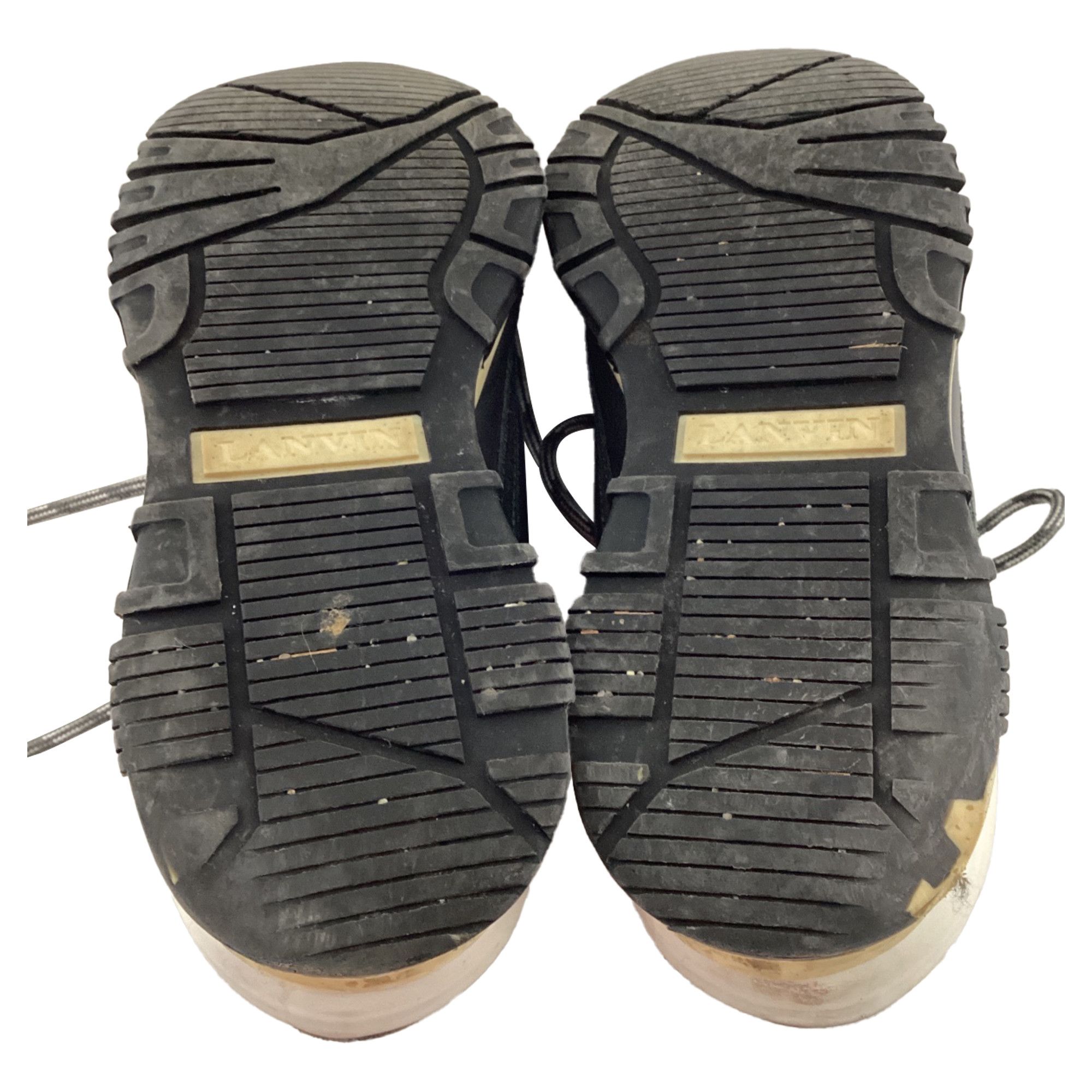 Lanvin Lanvin Runners DS Sneakers in Black Suede and Leather Size US 5.5 / EU 38 - 7 Thumbnail