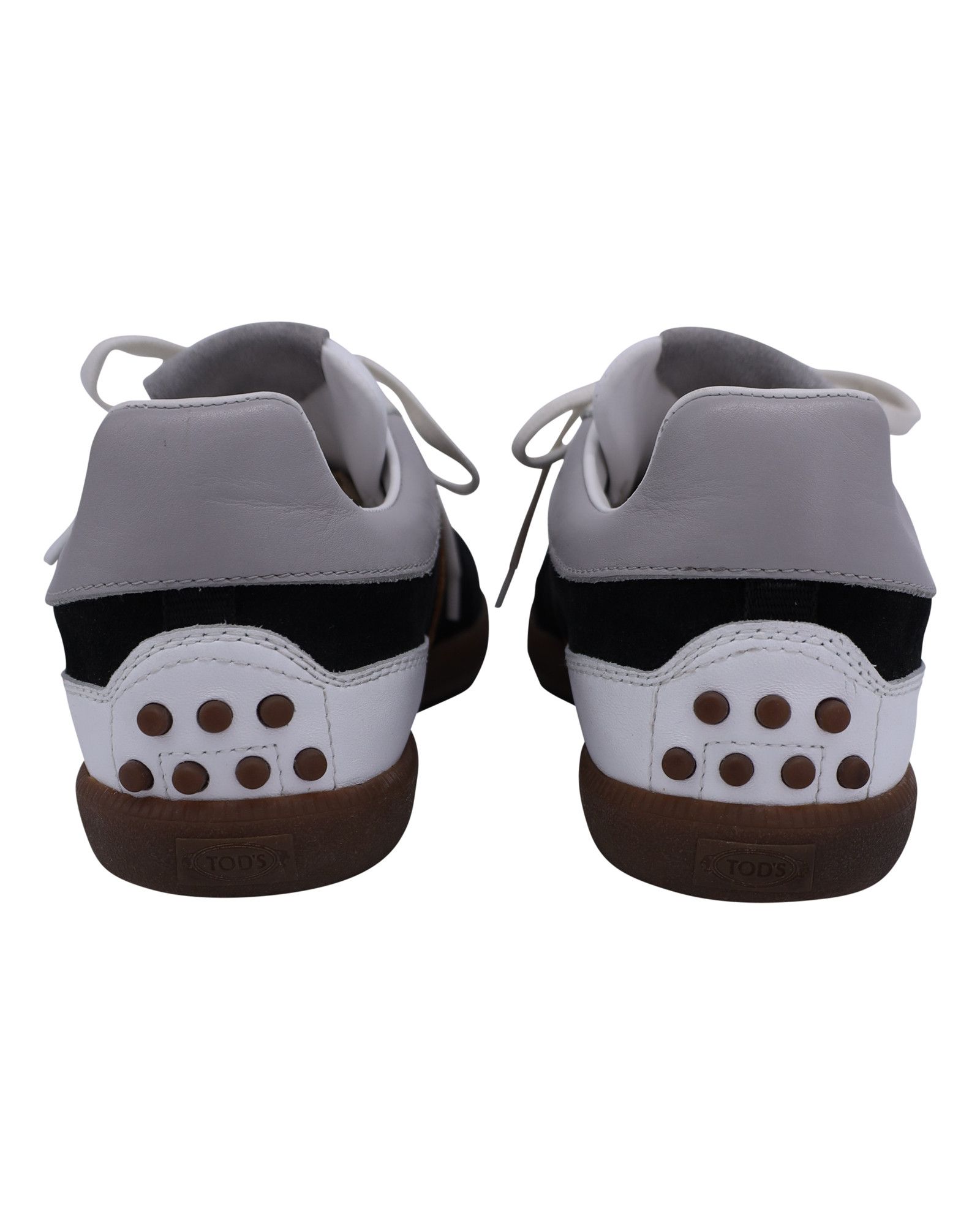 Tod's Tod's Allacciata Casetta Heritage Sneakers in Black Leather Size US 7 / EU 40 - 4 Thumbnail