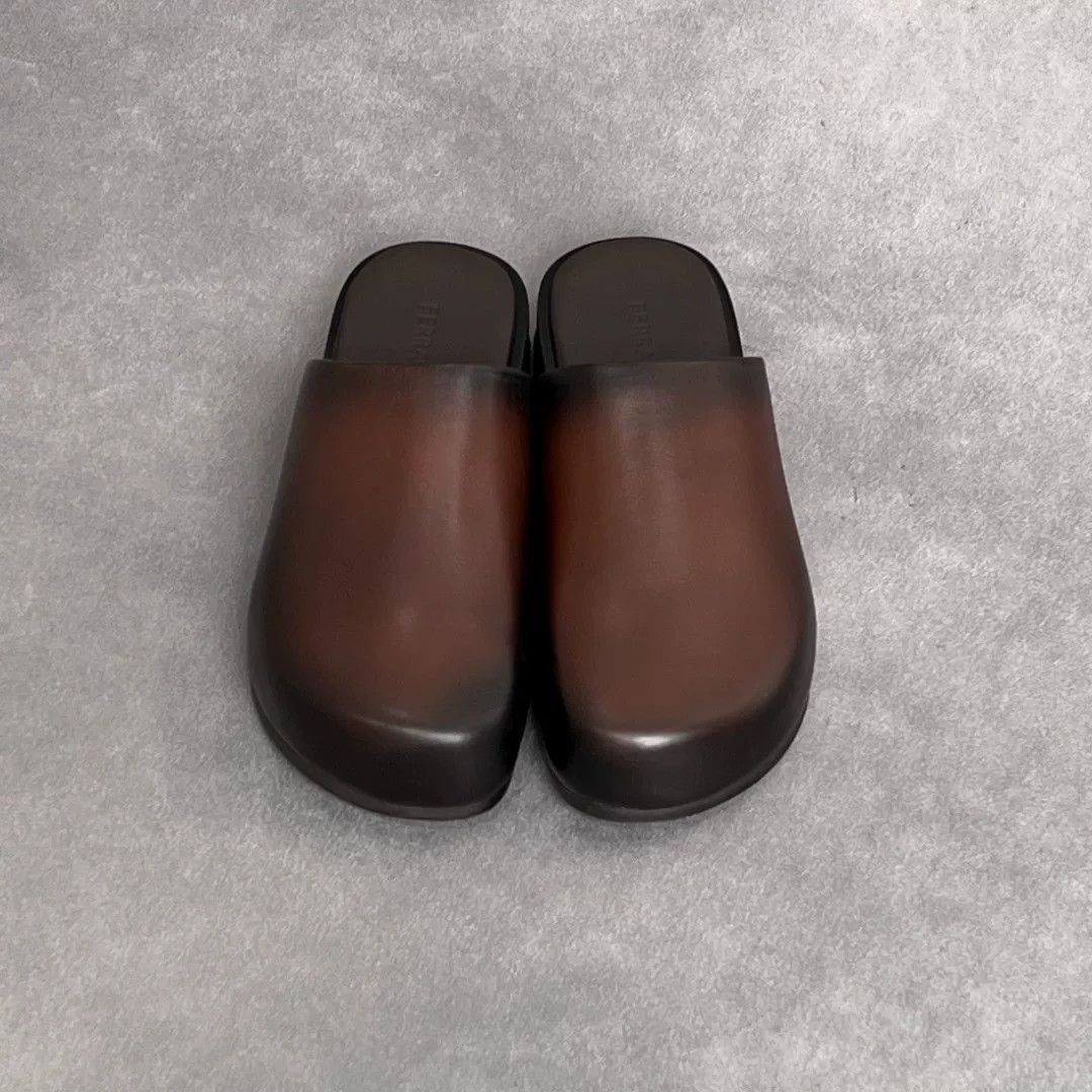 Salvatore Ferragamo Salvatore Ferragamo Leather Brown Sandals 9 Men Size US 9 / EU 42 - 7 Thumbnail