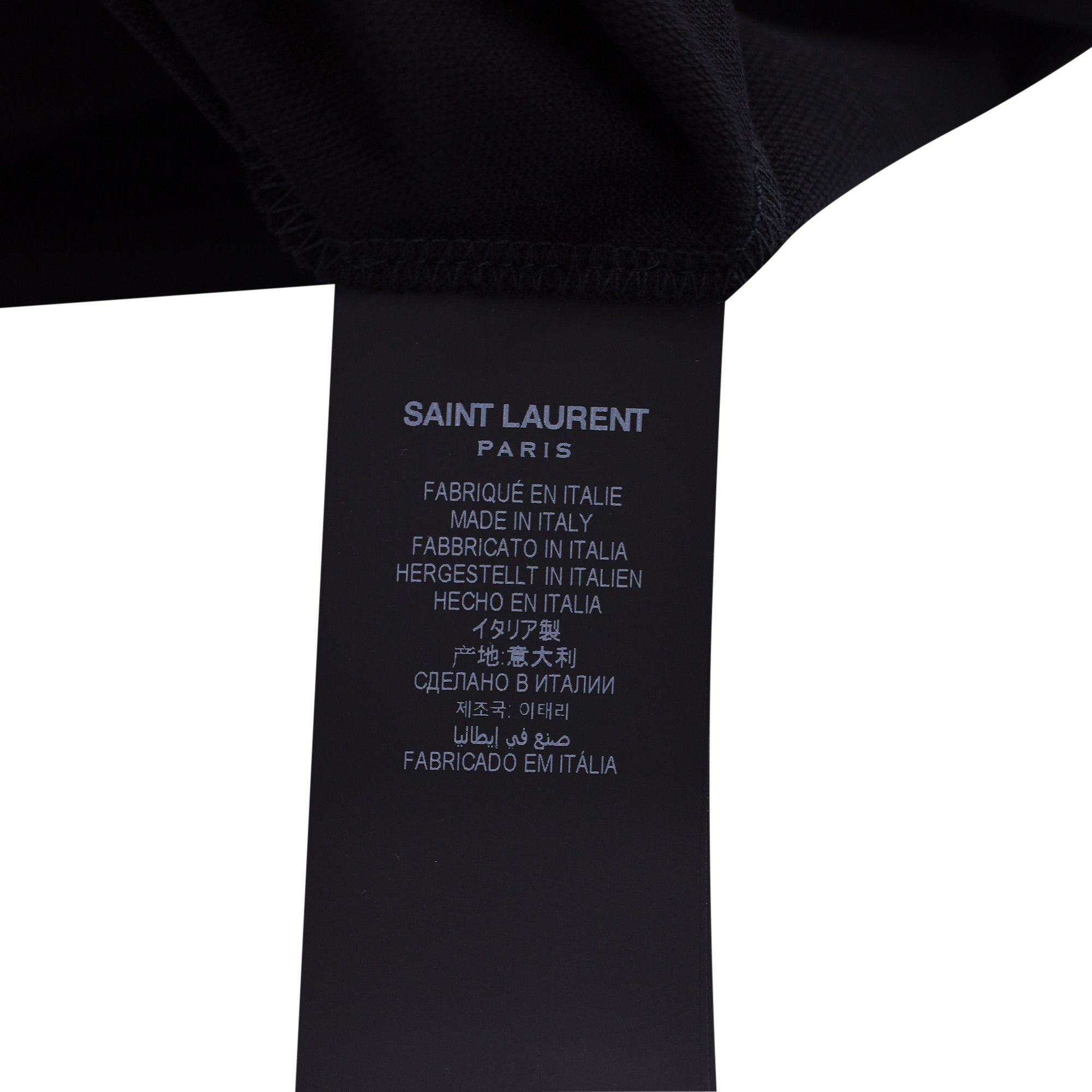 Saint Laurent Paris Saint Laurent Paris Cassandre Polo Shirt in Black Cotton Size US XS / EU 42 / 0 - 6 Thumbnail