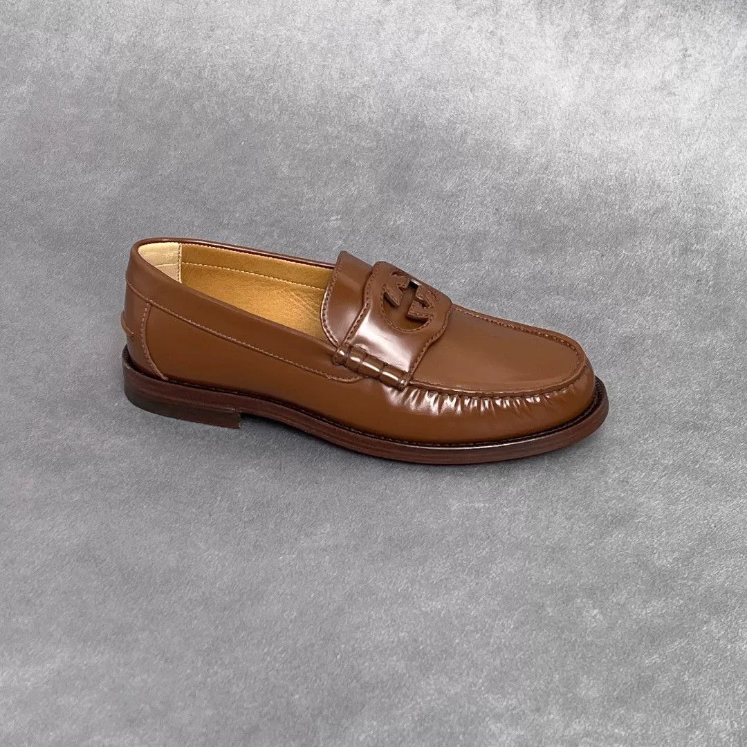 Gucci Gucci Leather Brown Lowtop Sneakers 8 Men Size US 8 / EU 41 - 4 Thumbnail