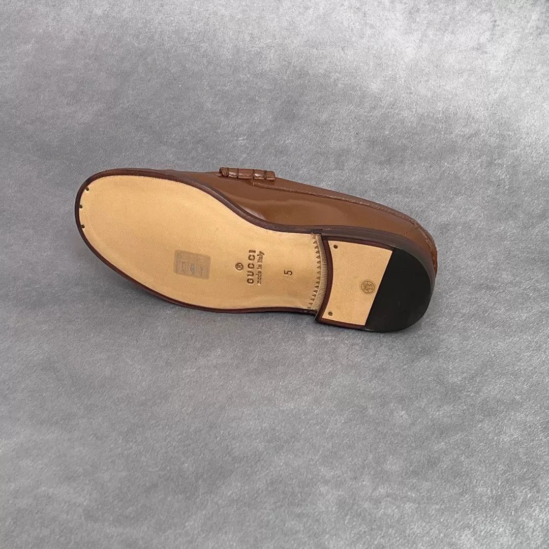 Gucci Gucci Leather Brown Lowtop Sneakers 8 Men Size US 8 / EU 41 - 6 Thumbnail