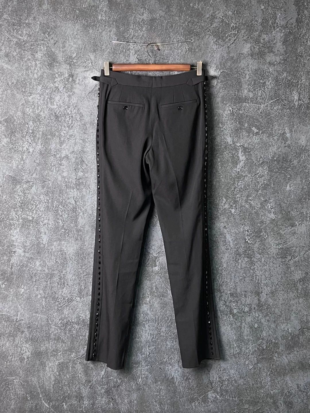 Burberry Burberry Wool Black Formal Trousers 40r Men Size 40R - 2 Thumbnail