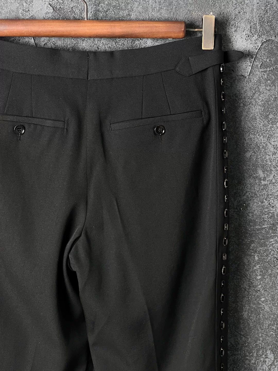 Burberry Burberry Wool Black Formal Trousers 40r Men Size 40R - 4 Thumbnail