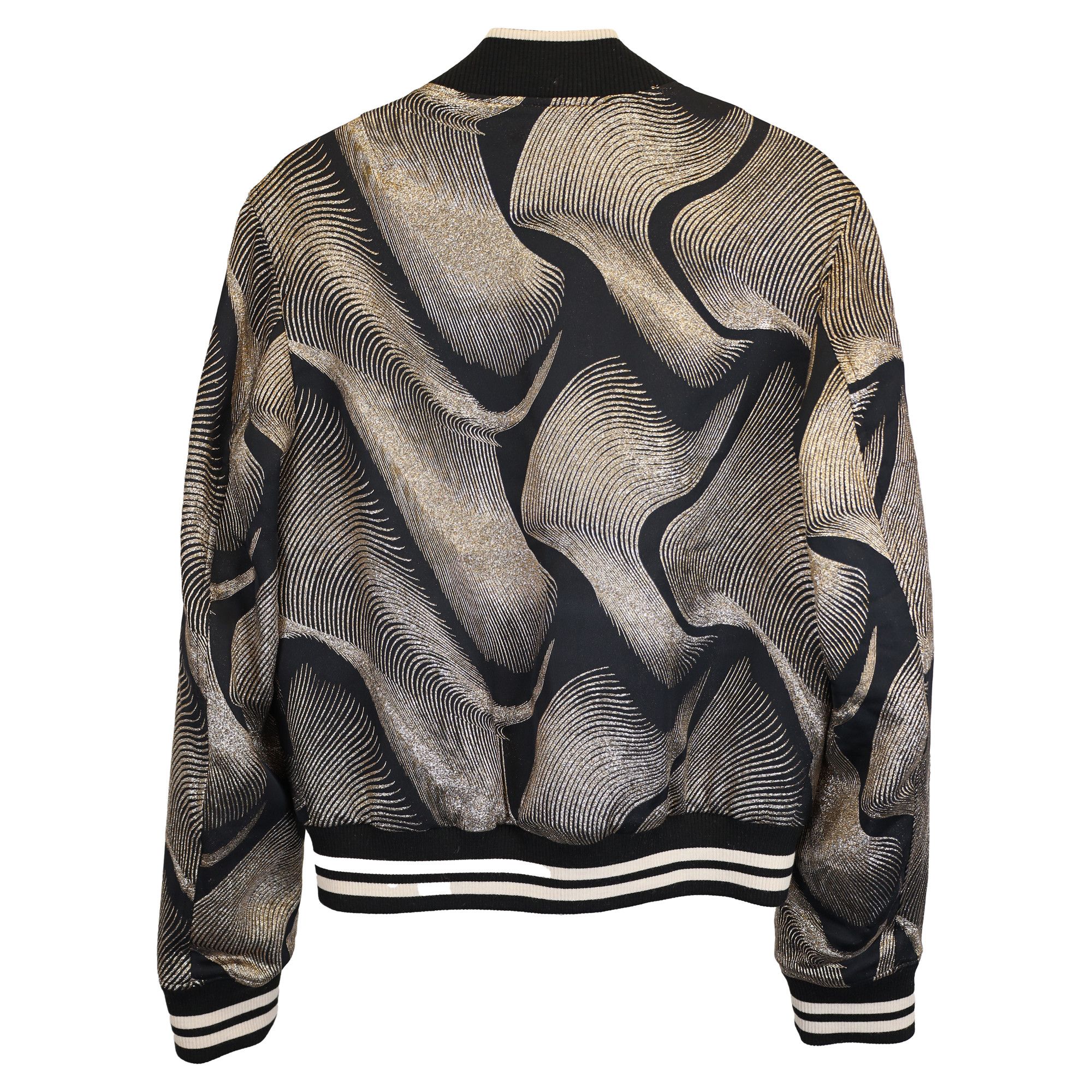 Dries Van Noten Dries Van Noten Metallic Detail Jacquard Bomber Jacket in B Size US L / EU 52-54 / 3 - 3 Thumbnail