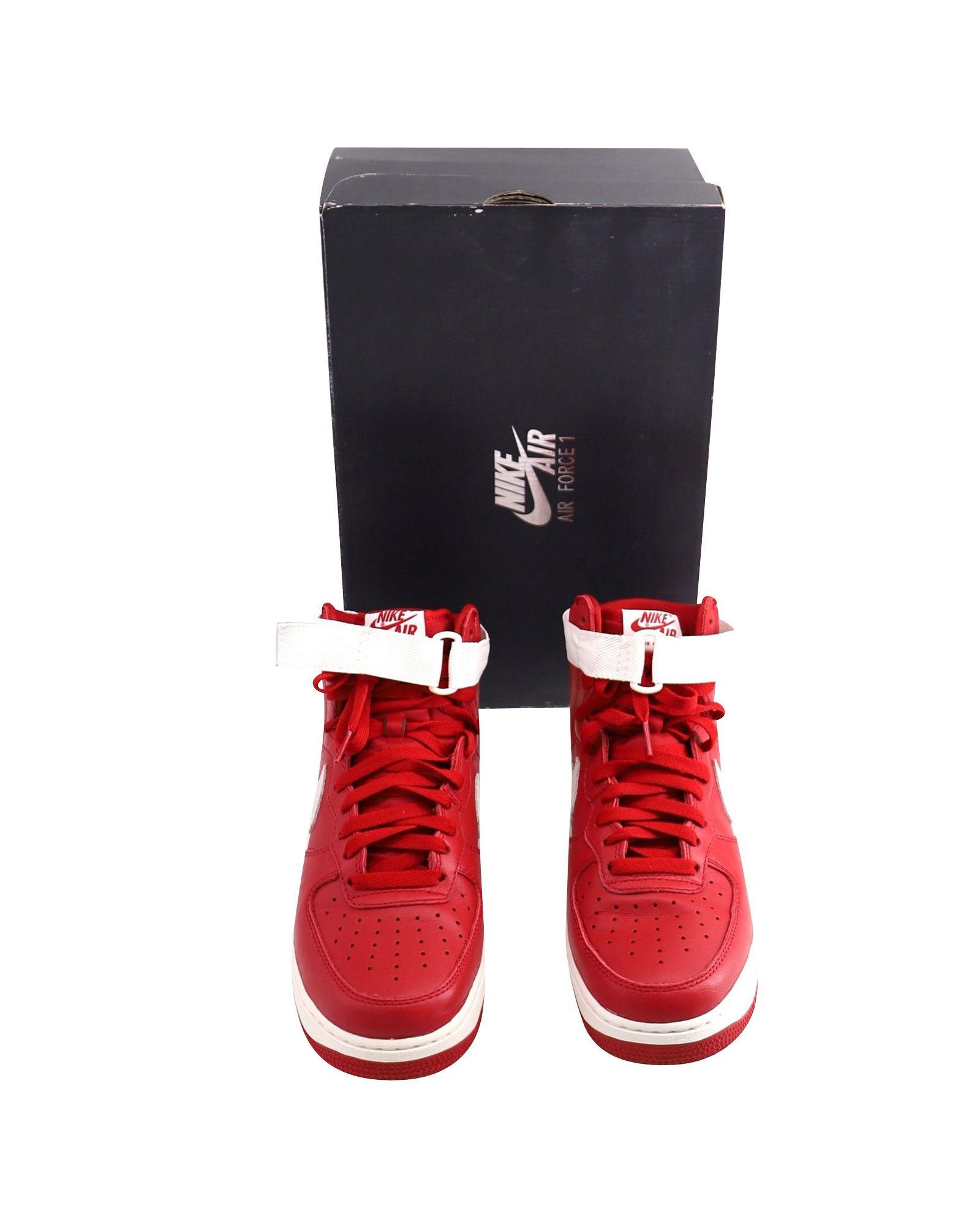 Nike Nike Air Force 1 High 'Nai Ke' Sneaker in Gym Red and White Size US 7.5 / EU 40-41 - 9 Thumbnail