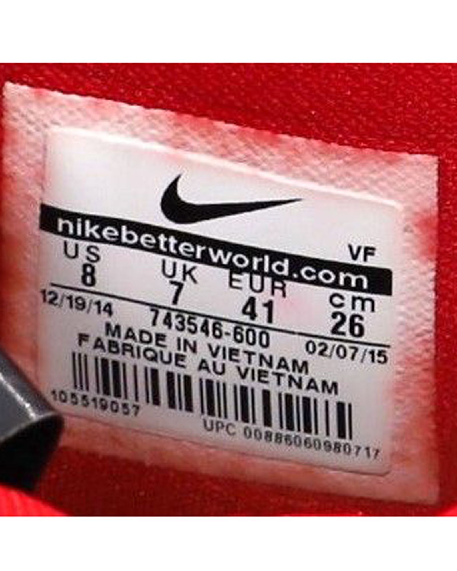 Nike Nike Air Force 1 High 'Nai Ke' Sneaker in Gym Red and White Size US 7.5 / EU 40-41 - 8 Thumbnail