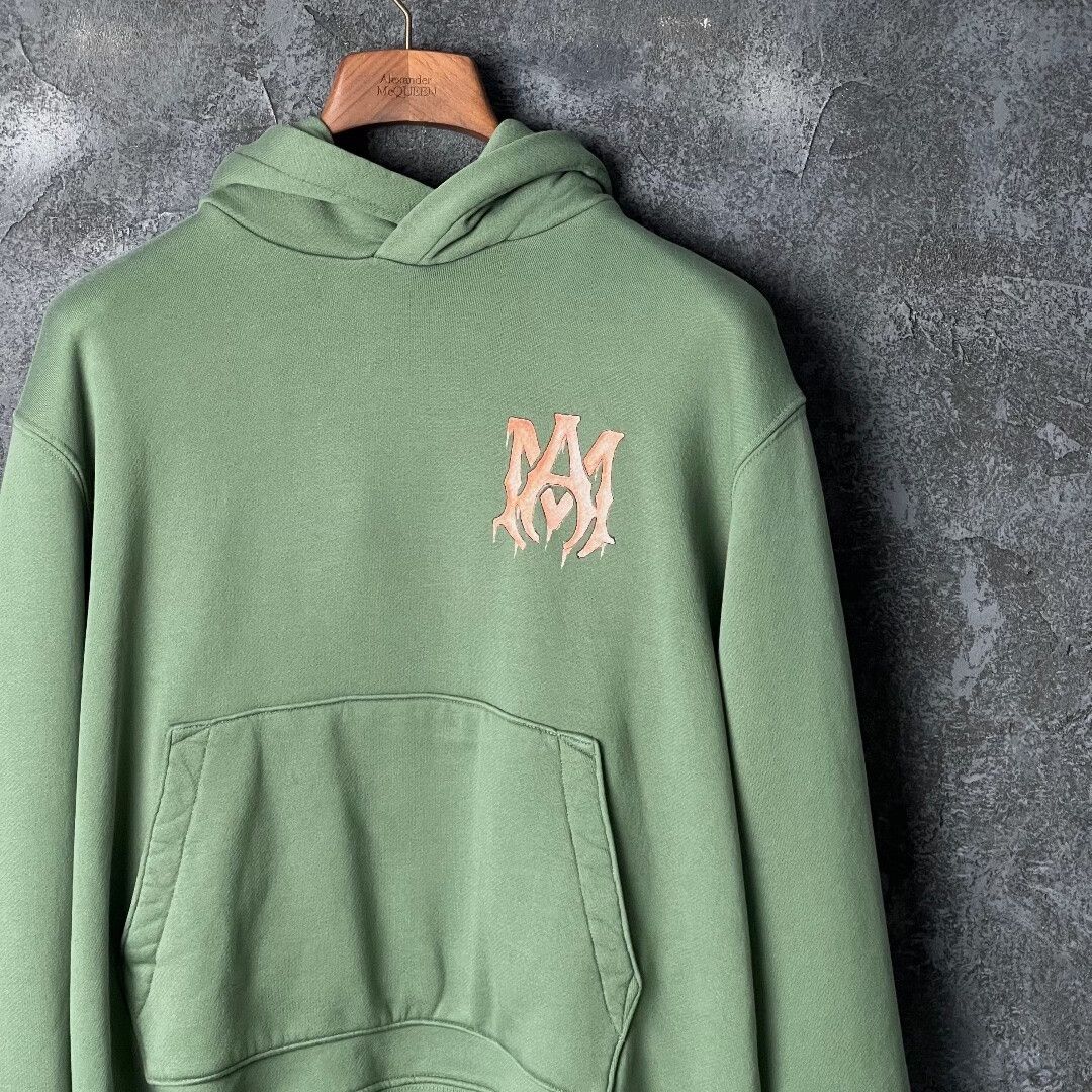 Amiri Amiri Cotton Green Hoodie m Men Size US M / EU 48-50 / 2 - 3 Thumbnail
