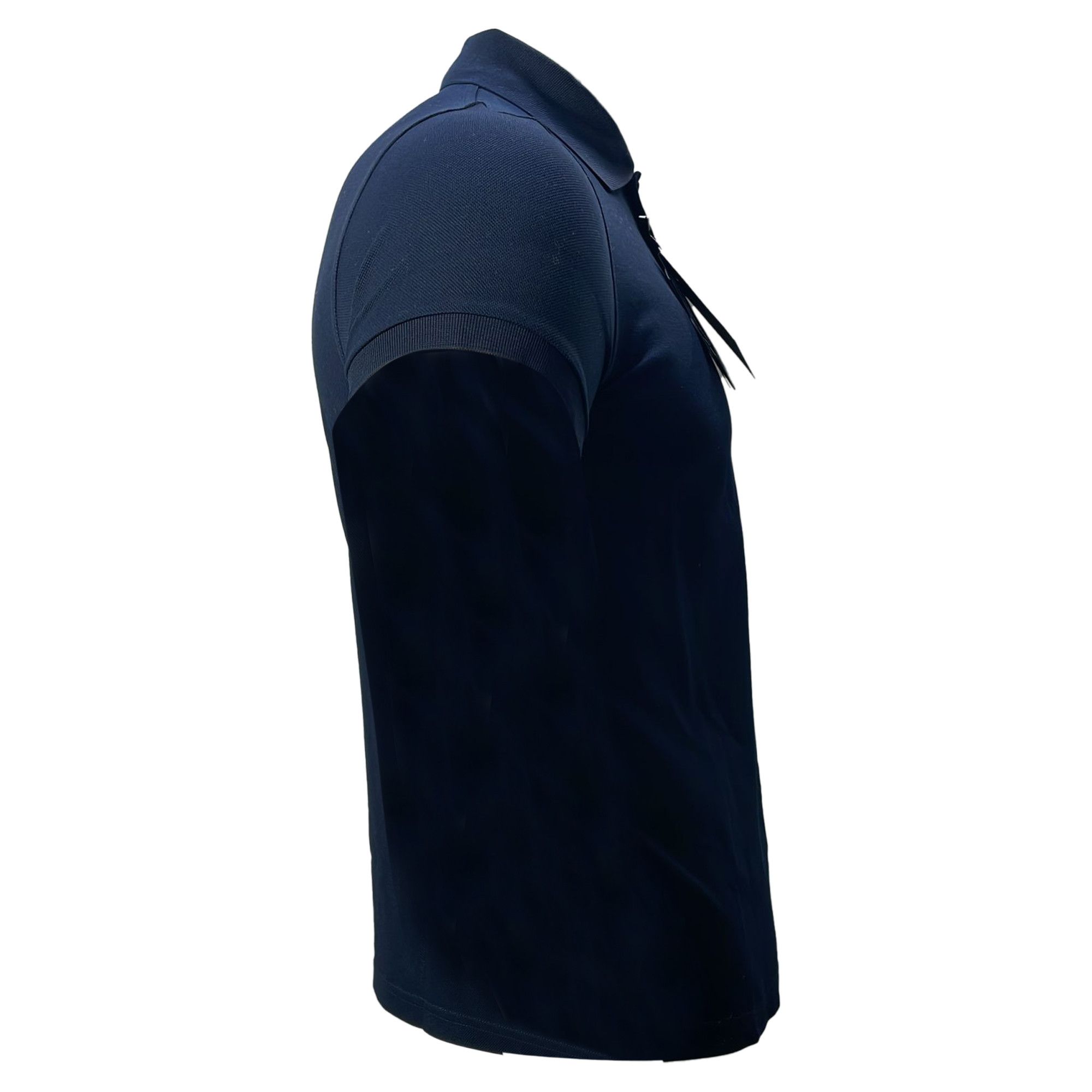 Saint Laurent Paris Saint Laurent Cassandre Embroidered-Logo Polo Shirt in Navy Size US XS / EU 42 / 0 - 3 Thumbnail