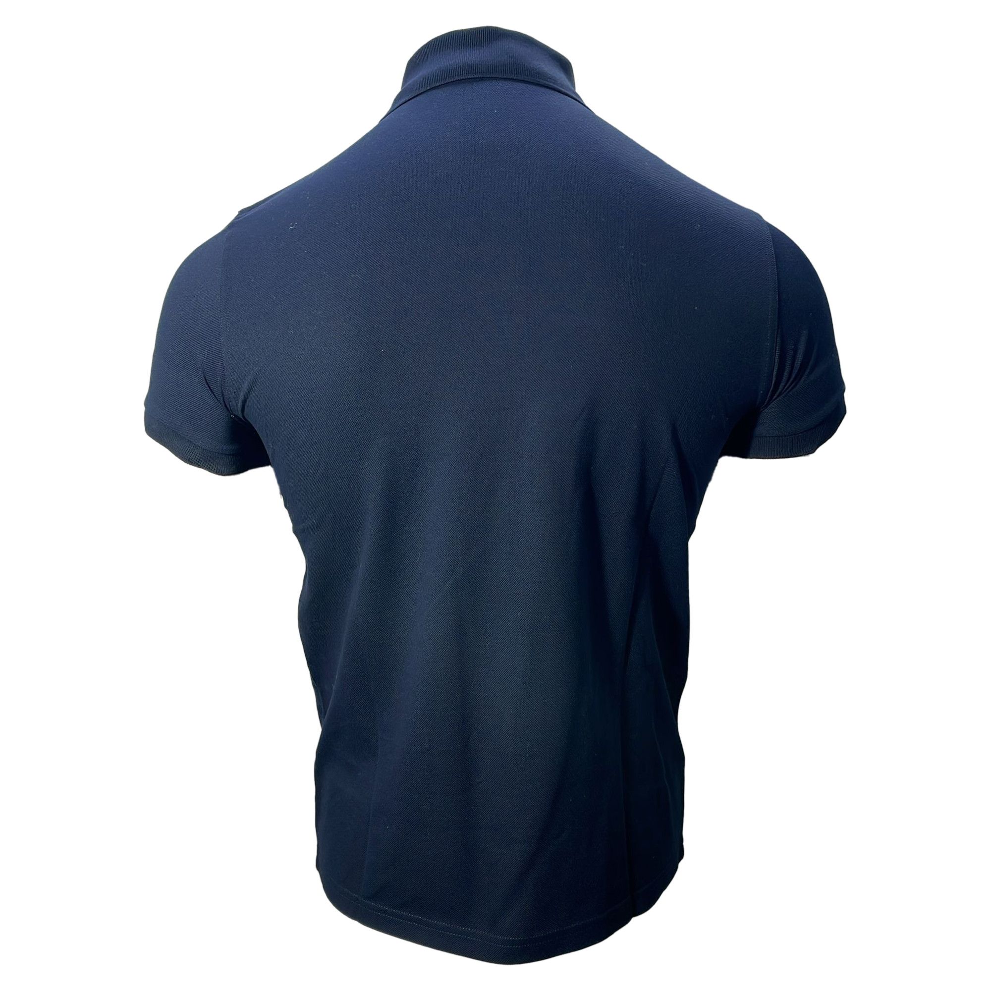 Saint Laurent Paris Saint Laurent Cassandre Embroidered-Logo Polo Shirt in Navy Size US XS / EU 42 / 0 - 4 Thumbnail