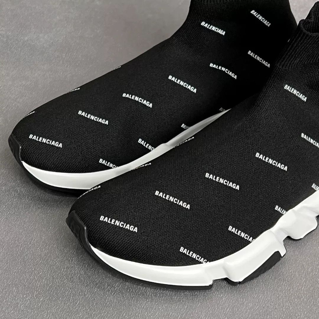 Balenciaga Balenciaga Casual Embroidered Black Lowtop Sneakers 6 Men Size US 6 / EU 39 - 2 Thumbnail