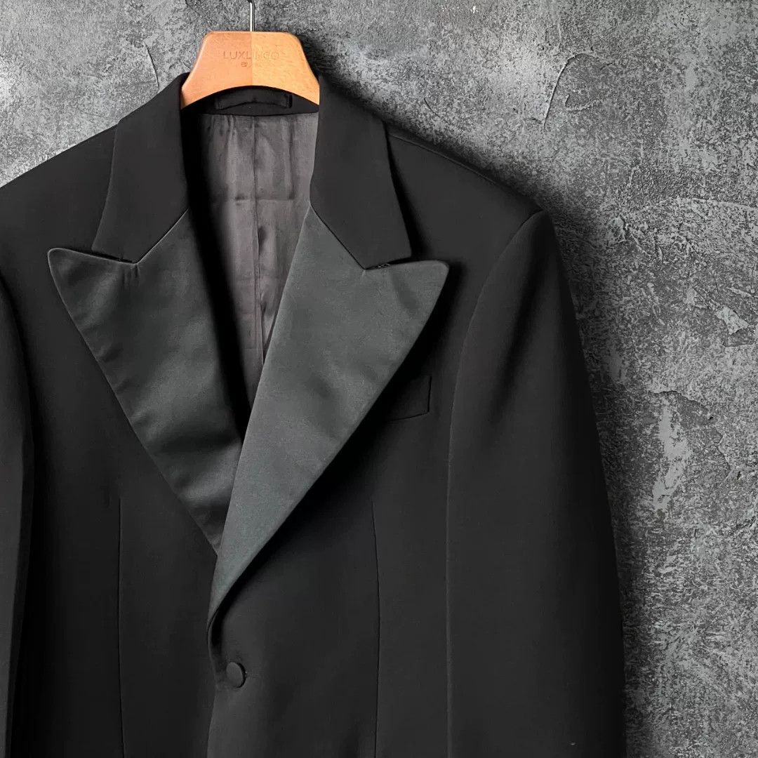 Salvatore Ferragamo Salvatore Ferragamo Wool Black Suit 40r Men Size 40R - 3 Thumbnail