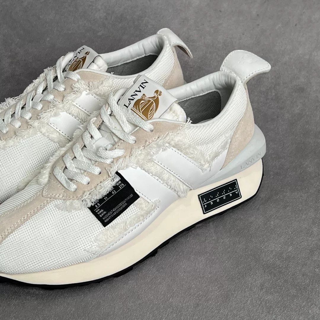 Lanvin Lanvin Casual White Lowtop Sneakers 10 Men Size US 10 / EU 43 - 3 Thumbnail