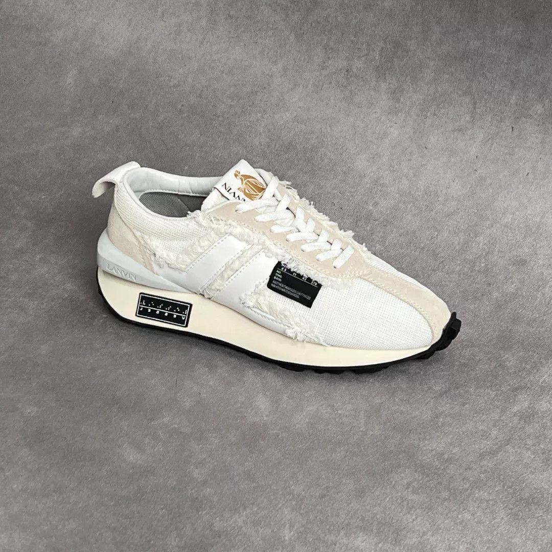 Lanvin Lanvin Casual White Lowtop Sneakers 10 Men Size US 10 / EU 43 - 4 Thumbnail