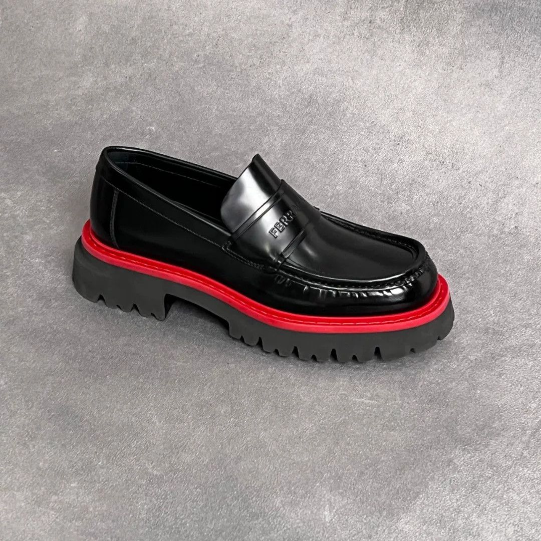 Salvatore Ferragamo Salvatore Ferragamo Leather Black Lowtop Sneakers 7.5 Men Size US 7.5 / EU 40-41 - 4 Thumbnail