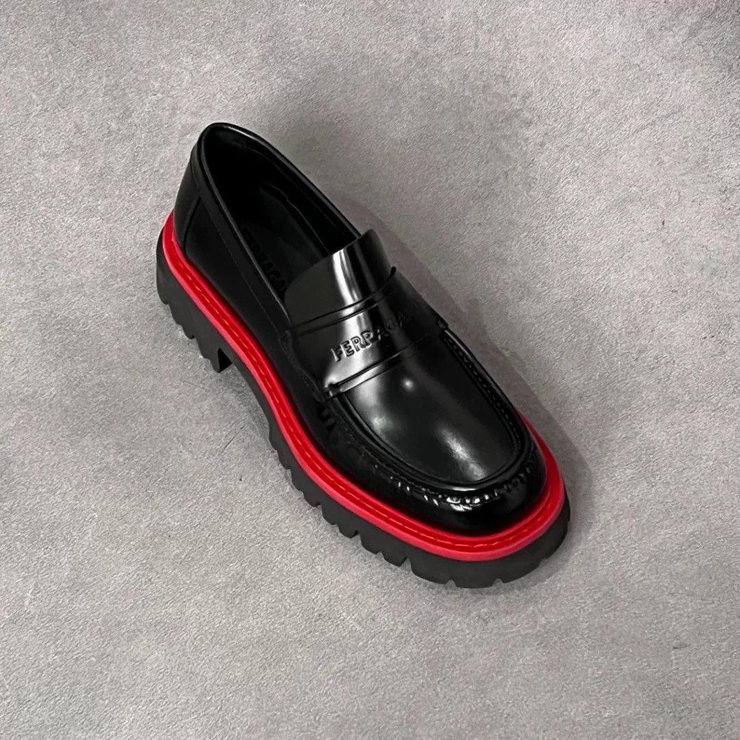 Salvatore Ferragamo Salvatore Ferragamo Leather Black Lowtop Sneakers 7.5 Men Size US 7.5 / EU 40-41 - 5 Thumbnail