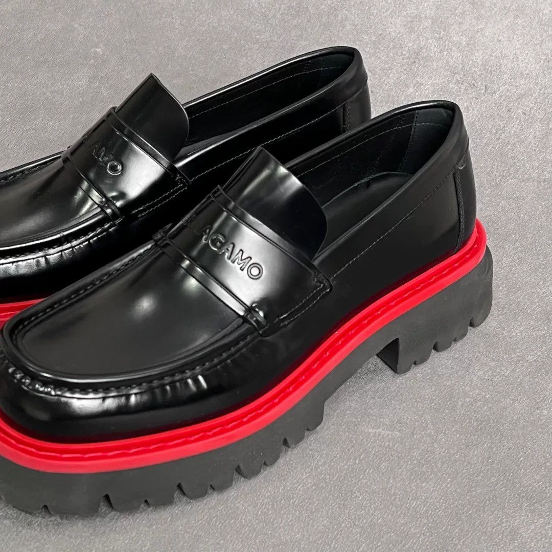 Salvatore Ferragamo Salvatore Ferragamo Leather Black Lowtop Sneakers 7.5 Men Size US 7.5 / EU 40-41 - 3 Thumbnail