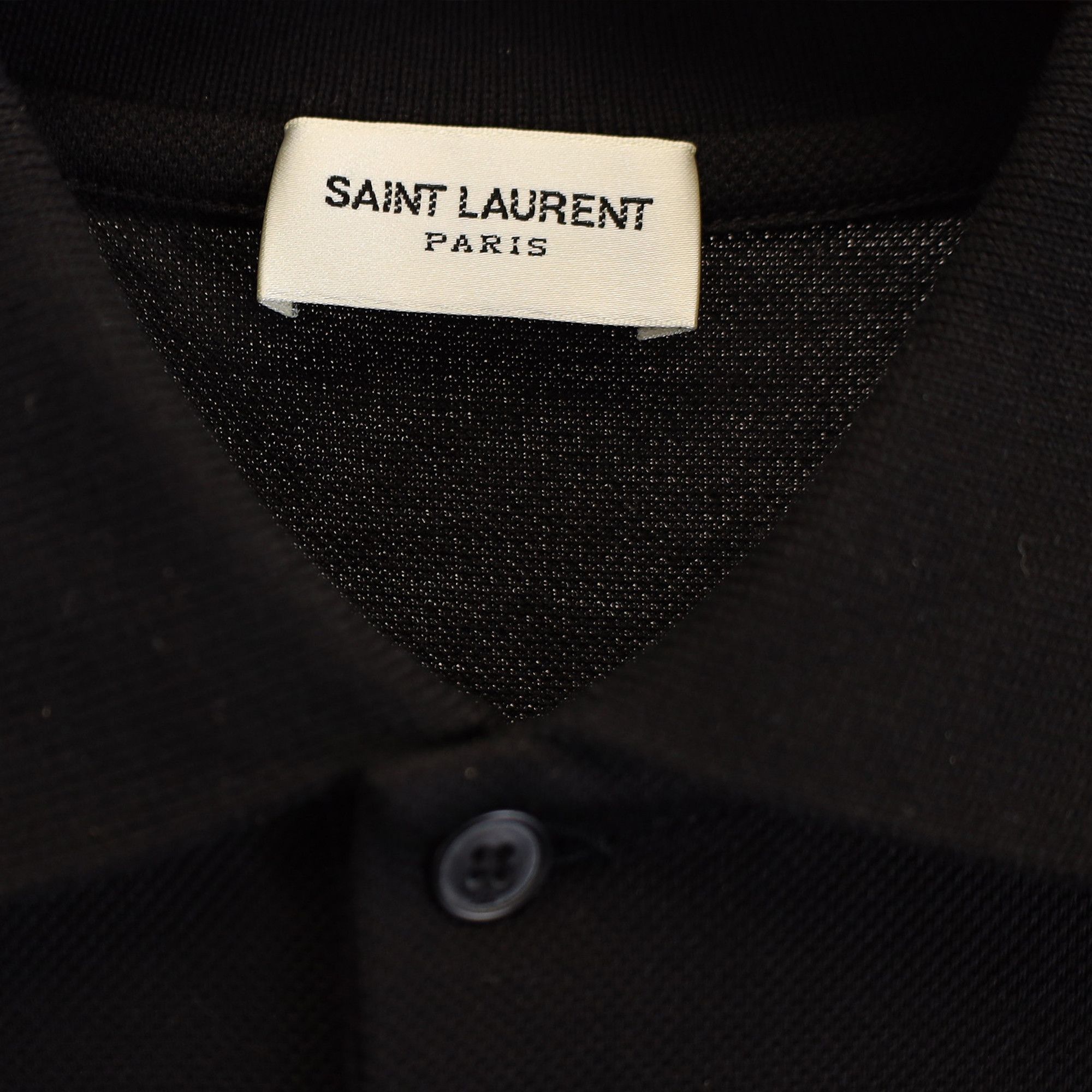 Saint Laurent Paris Saint Laurent Paris Cassandre Polo Shirt in Black Cotton Size US XS / EU 42 / 0 - 2 Thumbnail