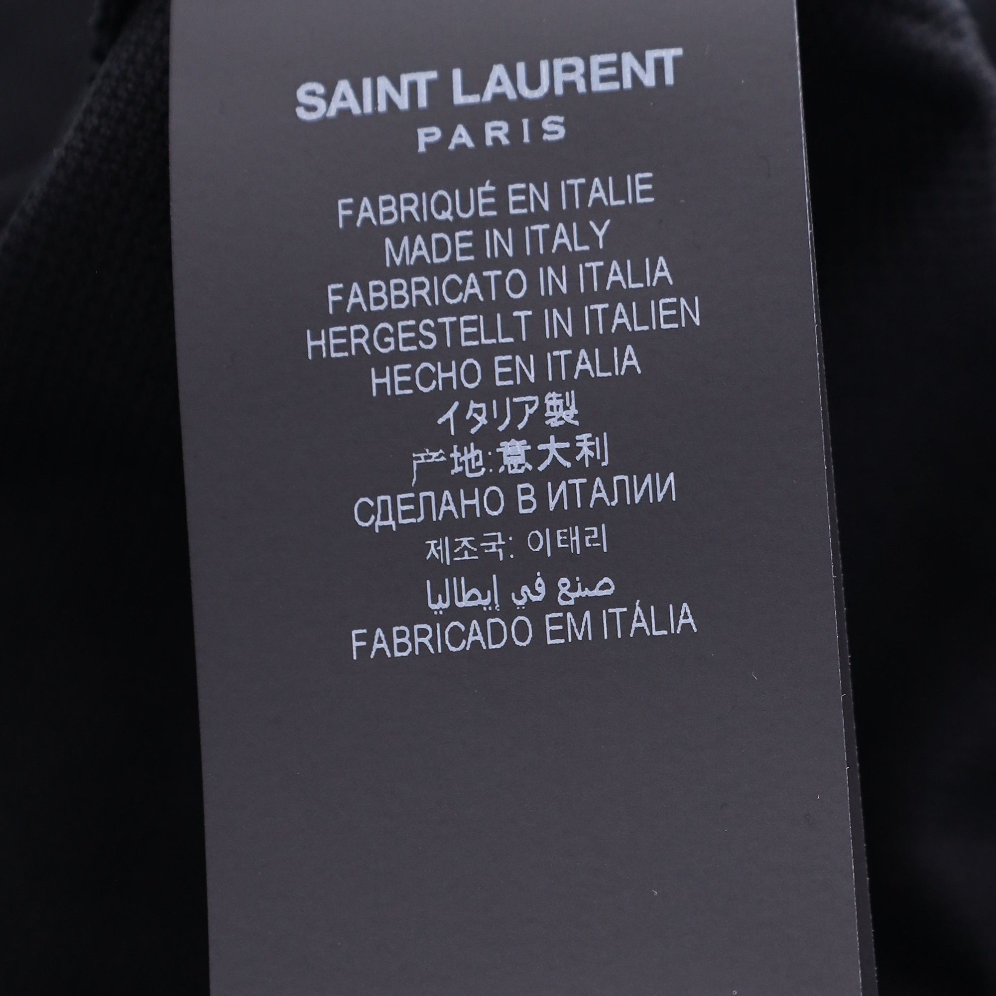 Saint Laurent Paris Saint Laurent Paris Cassandre Polo Shirt in Black Cotton Size US XS / EU 42 / 0 - 6 Thumbnail