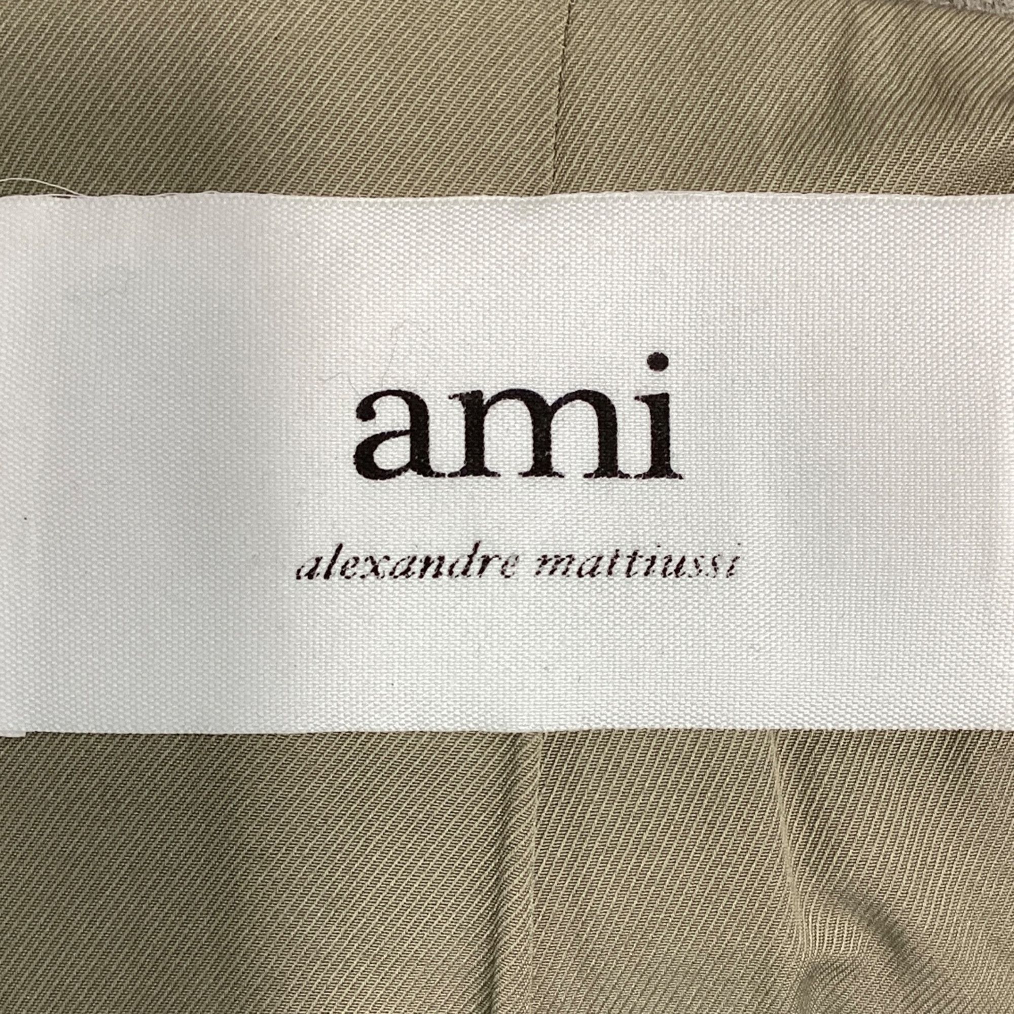 AMI Ami Single-Breasted Coat in Grey Wool Size US XL / EU 56 / 4 - 5 Thumbnail